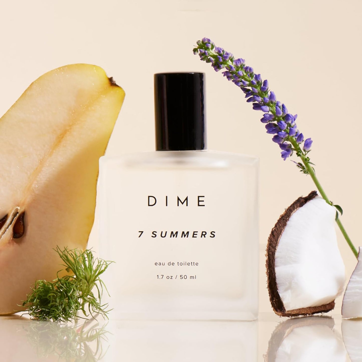 Dime Beauty 7 Summers Perfume for Women, 1.7 oz / 50 ml - Sweet Floral Scent, Clean Fragrance Eau de Toilette, Hypoallergenic