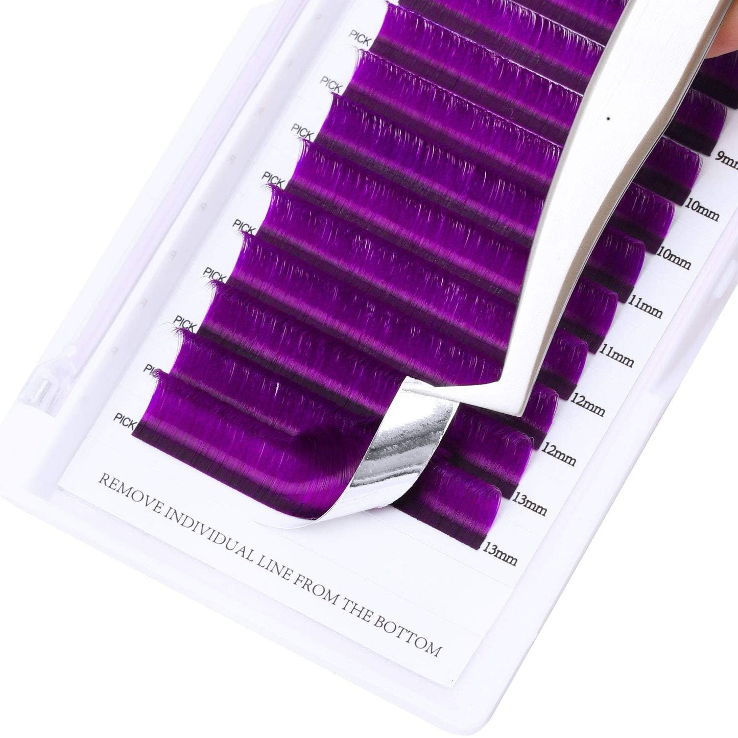 Easy Fan Volume for Lash Artists: Wendy, Handmade Fans for Eyelash Extensions, Self Fanning, Blooming, B-KH, Purple, D-0.07-8-14