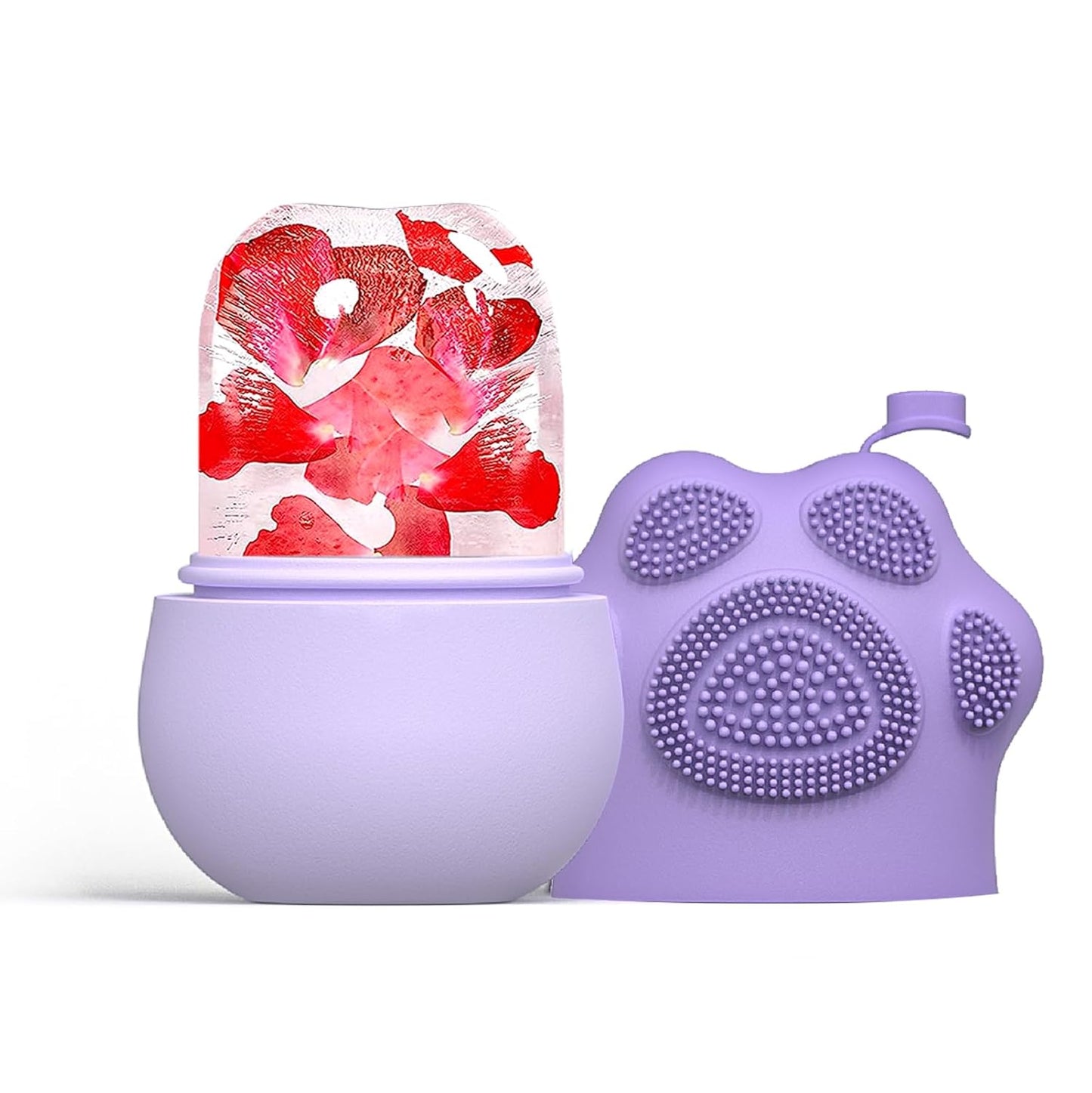 Ice Face Roller, Joyeee Silicone Ice Roller For Face and Eyes Puffiness Relief Reusable Face Ice Cubes Migraine Pain Relief Facial Ice Mold Skincare Tools Gifts for Women Beauty