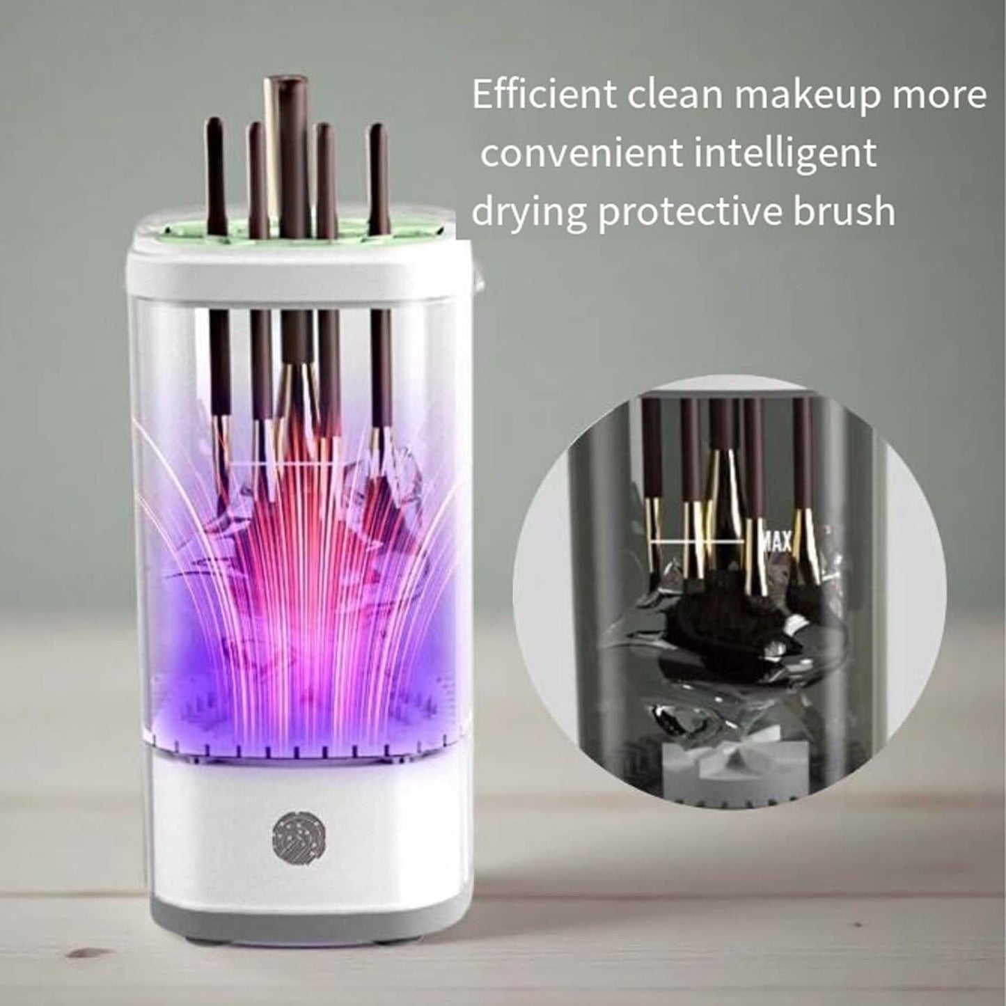 Wavearnn Electric Makeup Brush Cleaner,2025 upgrade 2-in-1 Electric Makeup Brush Automatic Cleaner,Efficient Deep Cleaning All Types Of Brushes,For All Types Of Brushes Set (charge,2PCS A)
