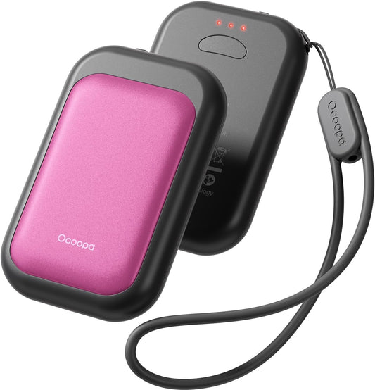 OCOOPA Magnetic Rechargeable Hand Warmers 2 Pack, Card-Style Electric AI Hand Warmers 5000mAh, Pocket Portable Hands Heater, UL Certified, for Men Women, Hunting Essentials, UT4 Young