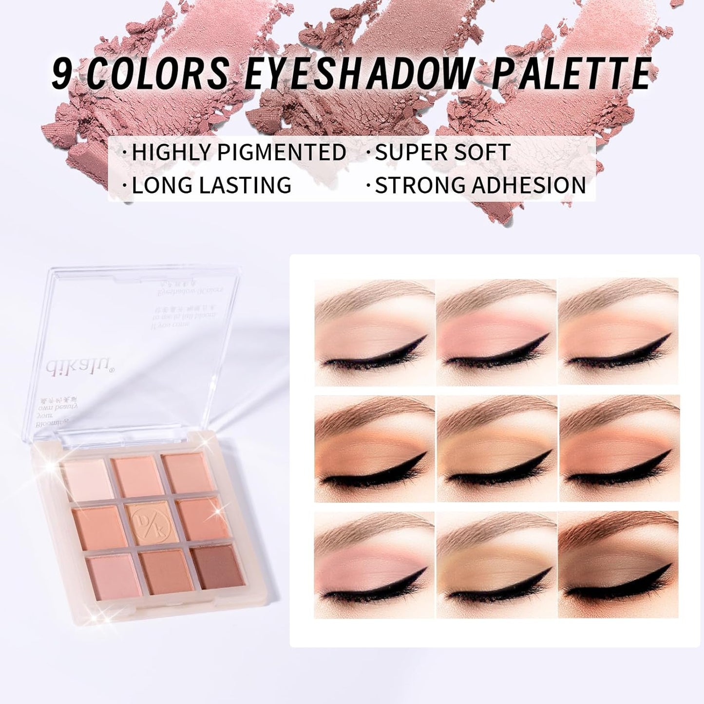 Makeup Set Kit for Women Girls Teens, Makeup Present Set, Includes 9 Color Eyeshadow, Counter Stick, Foundation, Eyebrow Pencil, Eyeliner, Mascara, Lip Gloss, 5Pcs Brushes, Sponge