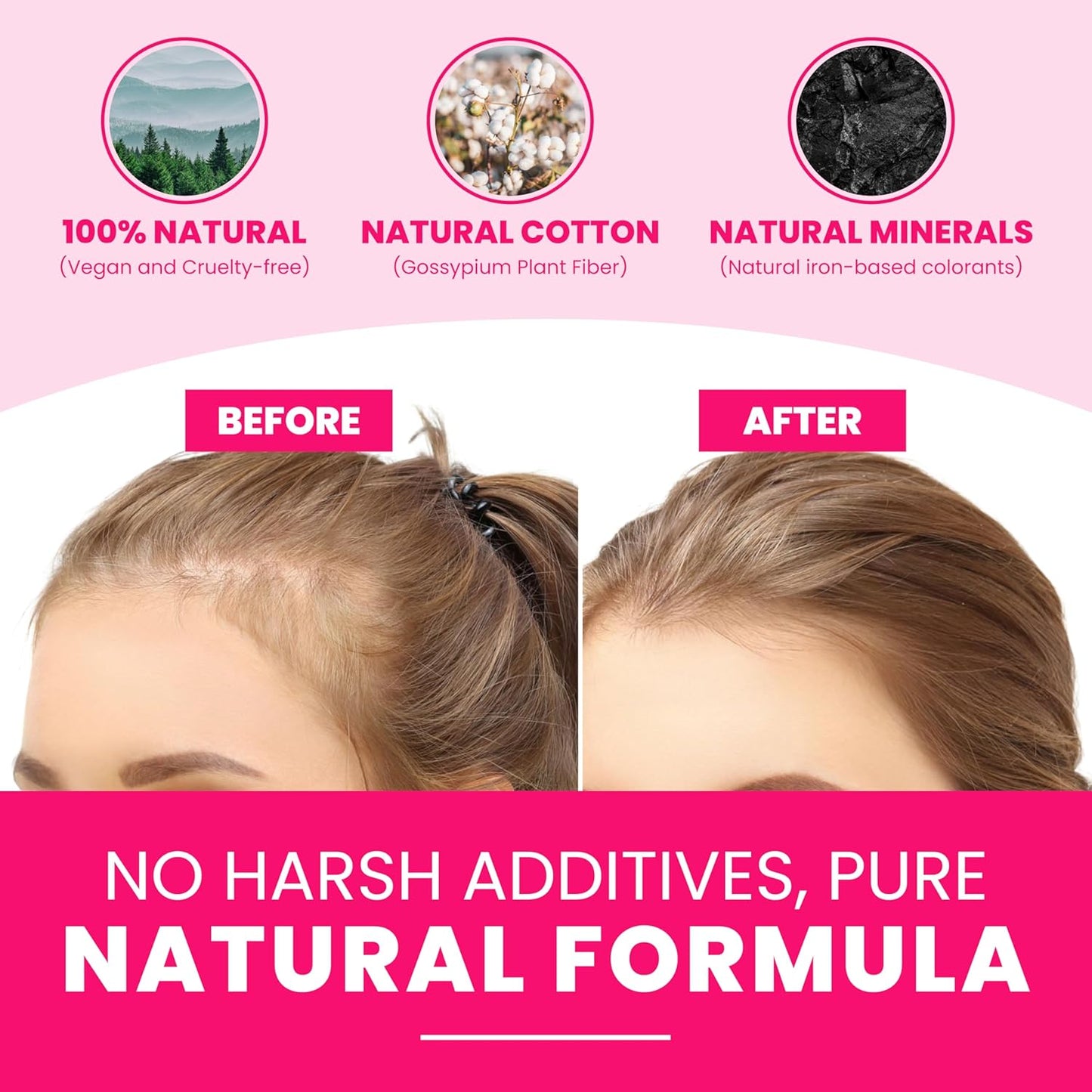 VELO Hair Building Fibers for Thinning Hair – BLONDE Hair Fibers for Men & Women – Covers Bald Spots, Hairline Powder, Hair Thickening Fibers – Hair Filler Powder for Fuller-Looking Hair – 30g