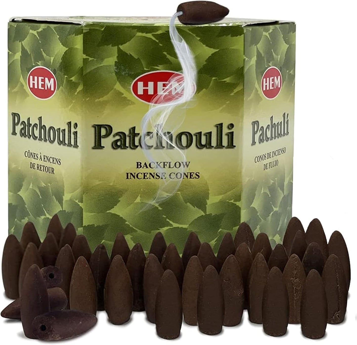 Patchouli Backflow Incense Cones for Waterfall Aromatic Smoke Fountain Haze Falls