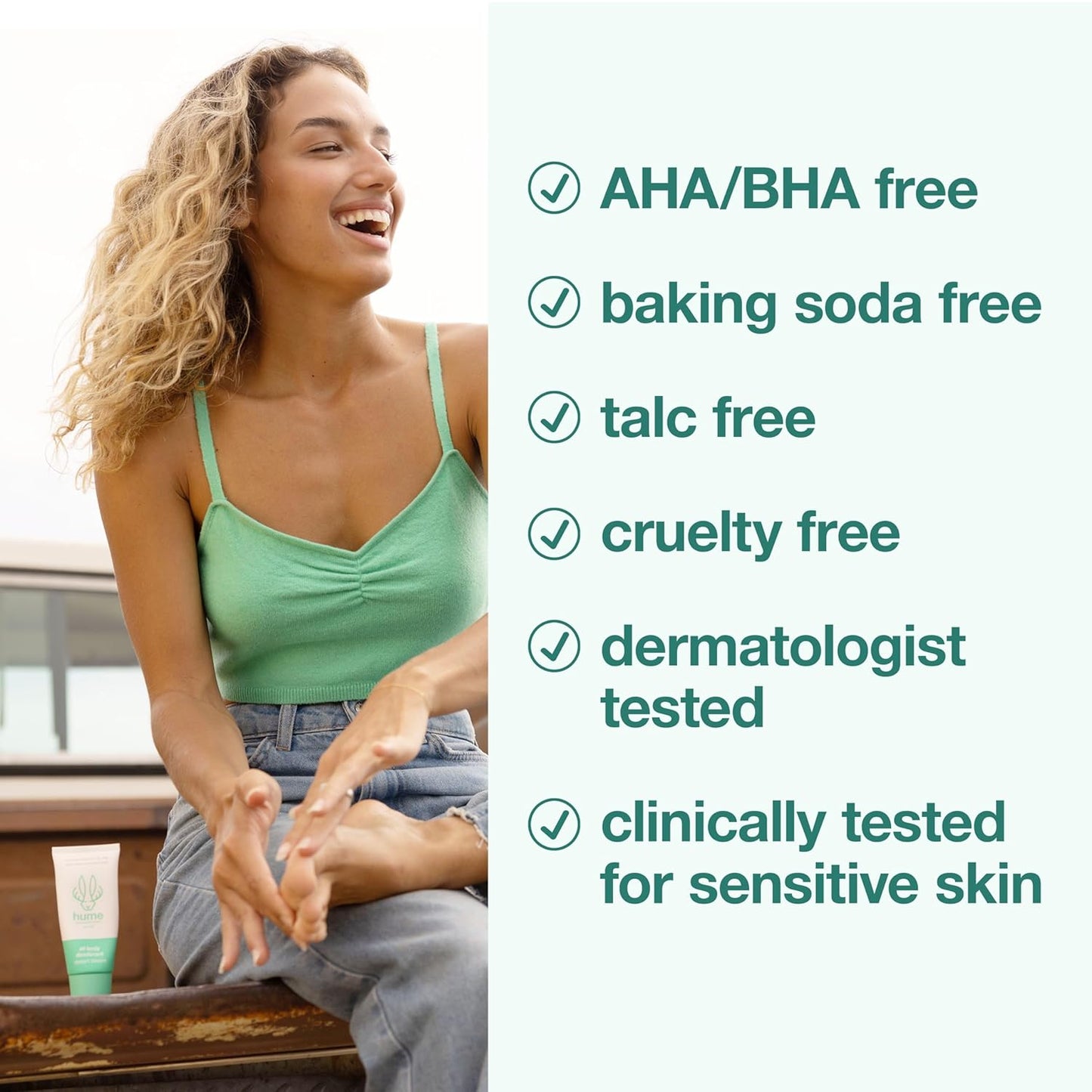 Hume Supernatural Invisible Whole Body Deo Balm - Full Body Protection - Aluminum Free, No Baking Soda - Anti-Chafing Odor Control - Clinically Tested on Sensitive Skin (Mixed Trio)