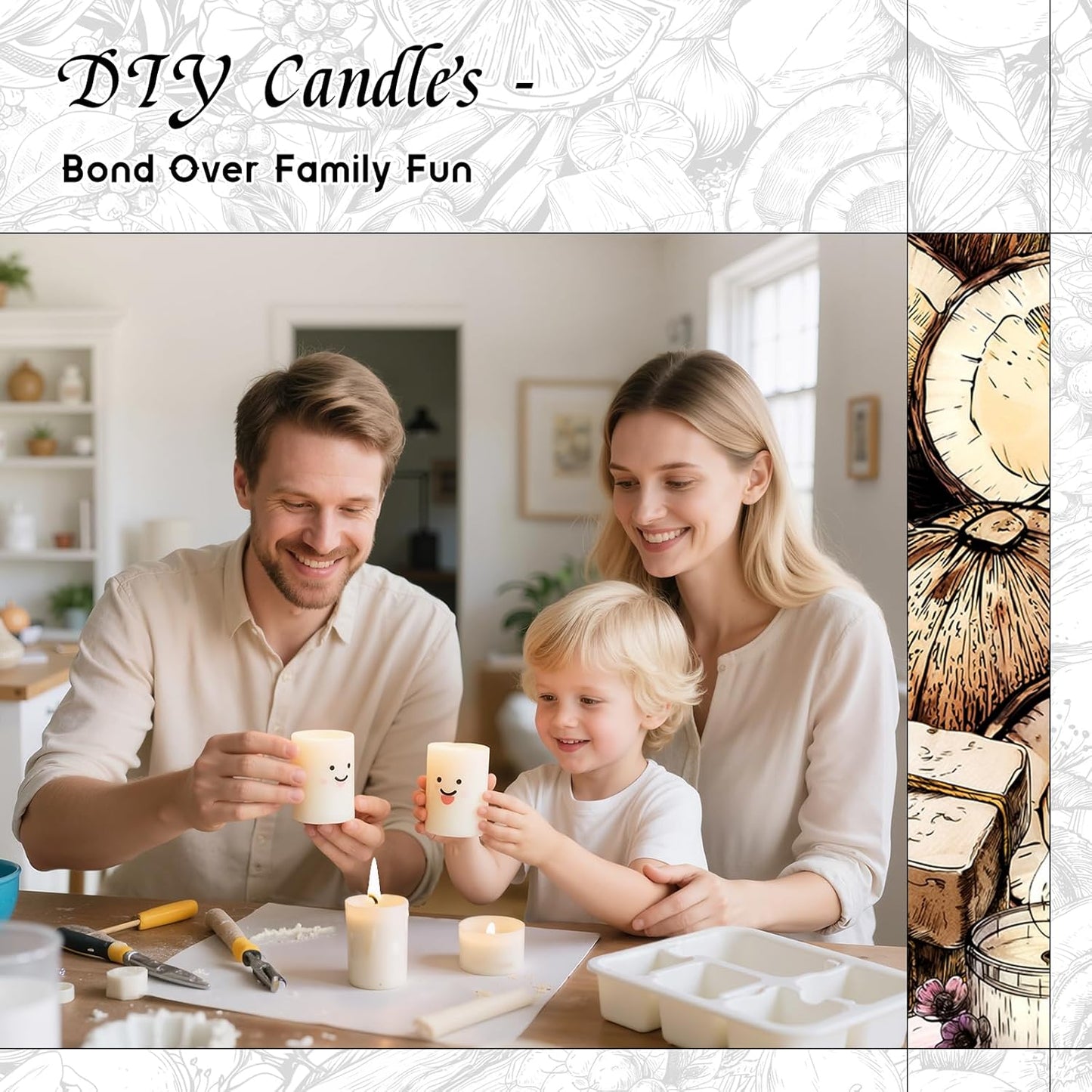 HIQILI Coconut Fragrance Oil for Home Diffuser, Ideal for Making Candle, Soap, Body Spray, Women's Perfume, Creamy Scents - 1 Fl Oz