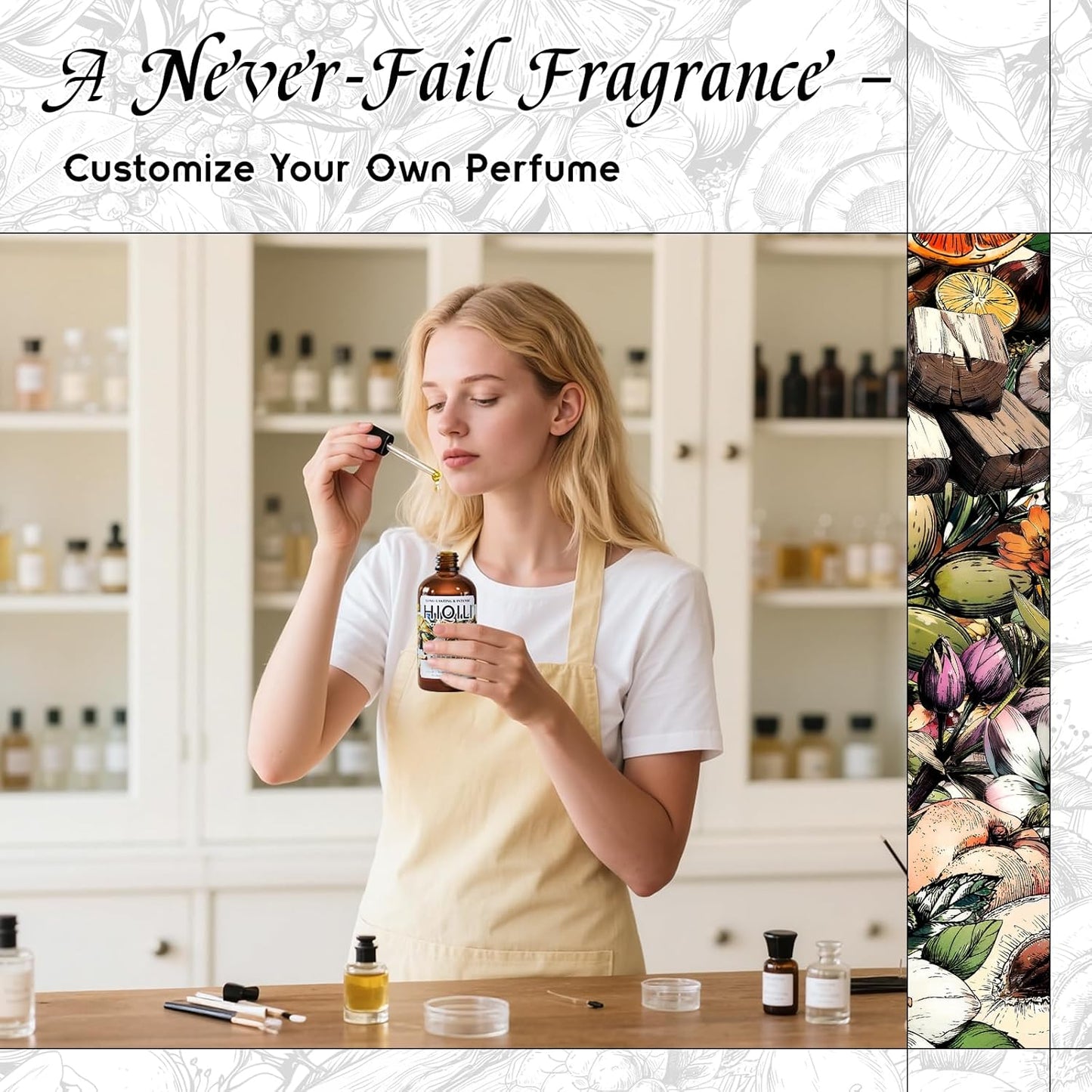 HIQILI English Pear & Freesia Fragrance Oil for Candle, Soap & Perfume Making, Premium Scents for Essential Oil Diffuser, Home Spray - 5.07 Fl Oz