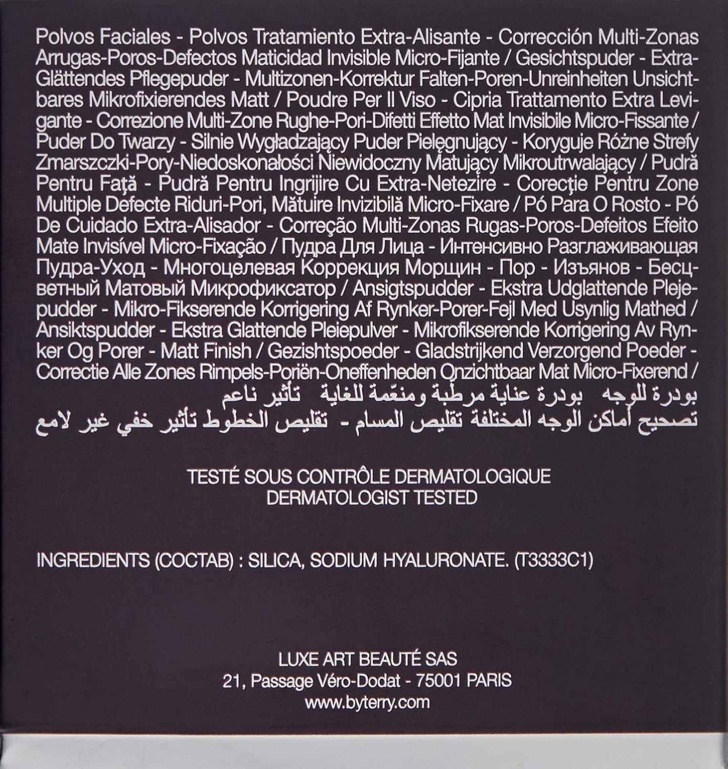 By Terry Hyaluronic Hydra-Powder | Colorless, Loose Face Setting Powder Infused with Hyaluronic Acid | 10g (0.35oz)