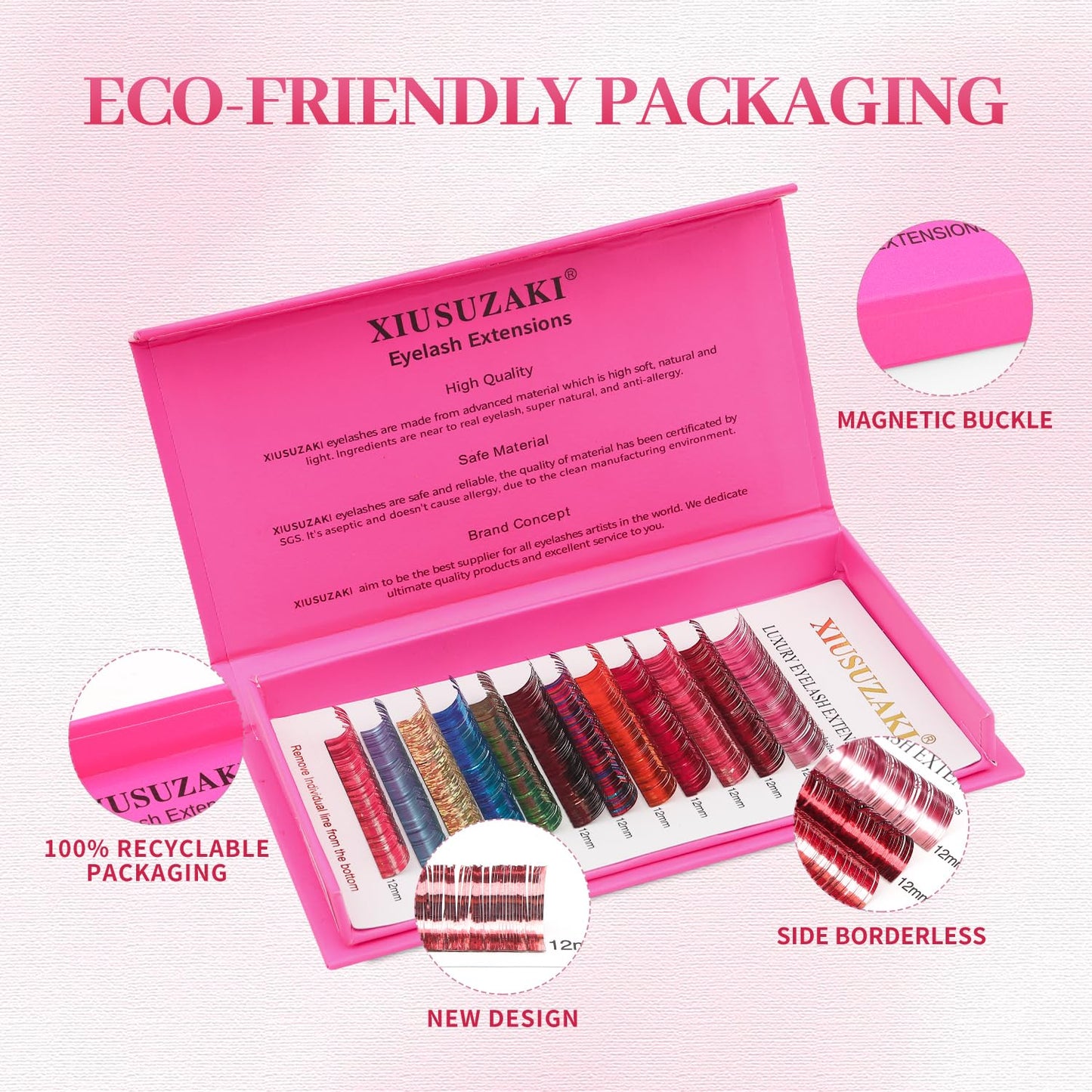 Glitter Spike Tinsel Eyelash Extensions 0.07 Colored Lashes Extension C Curl Lashes 15mm Lash Extensions Soft False Eyelashes Volume Lashes 12 Rows Professional Use(Glitter,0.07-C,15mm)