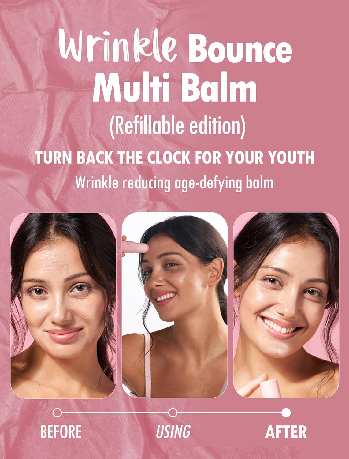 KAHI Wrinkle Bounce Multi Balm - REFILLABLE EDITION + Refill Kit | All-in-One Hydrating Lip Balm Eye Neck Cream Make Up Base & Face Mist Moisture Balm Stick Daily Face Moisturizer (0.32 oz)