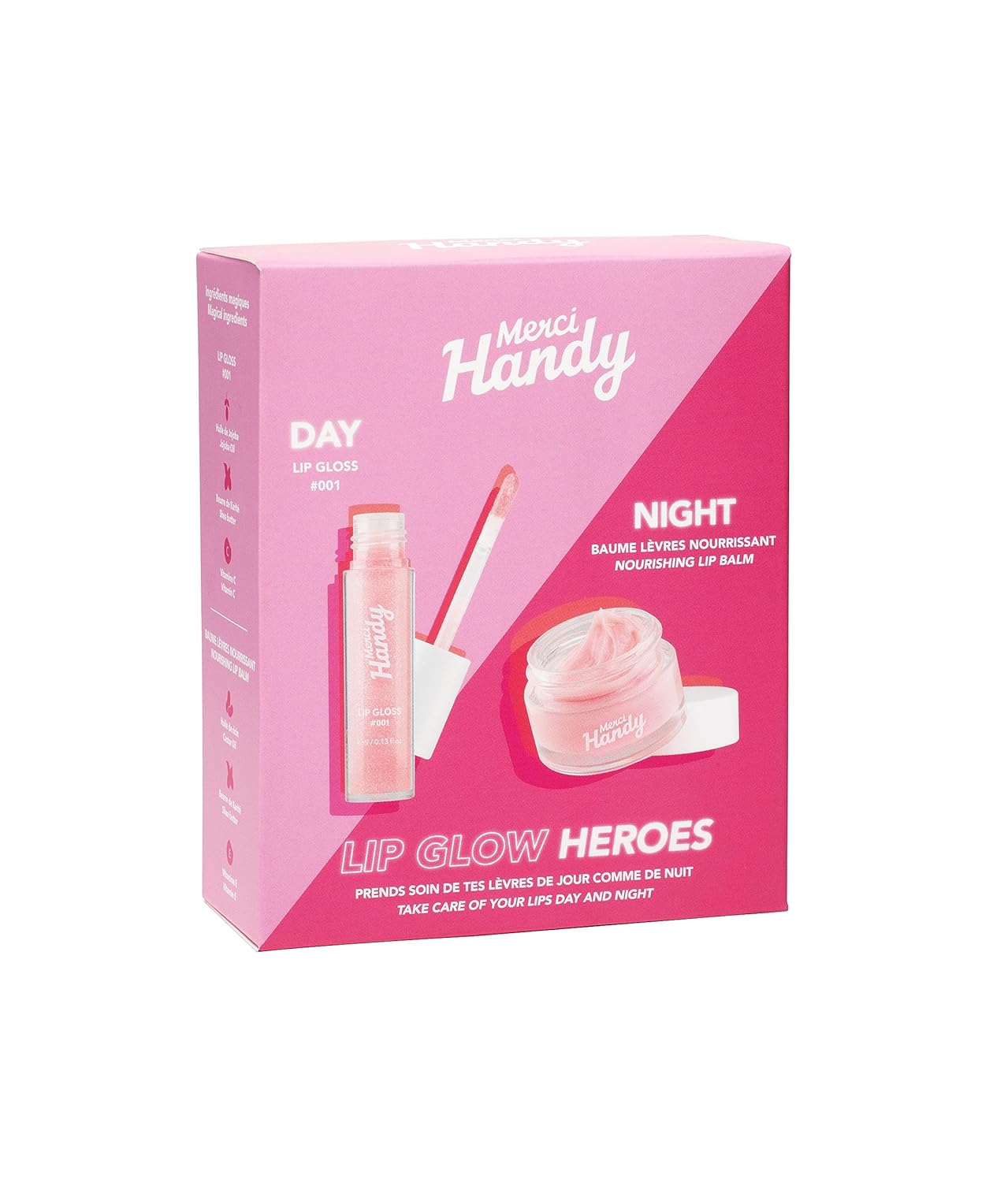 Merci Handy - Lip Glow Heroes - Tinted Lip Balm - Moisturizer
