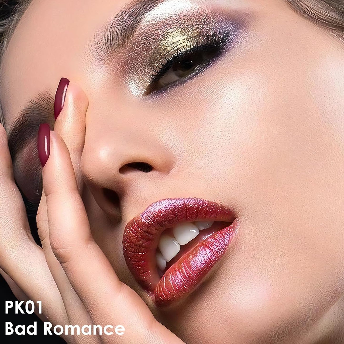 FOCALLURE Metallic Liquid Lipstick,Non Stick Cup Lip Gloss,High Impact Lip Color with Transfer-proof Wear,Long Lasting & Waterproof Lipstick Makeup for Women,Bad Romance