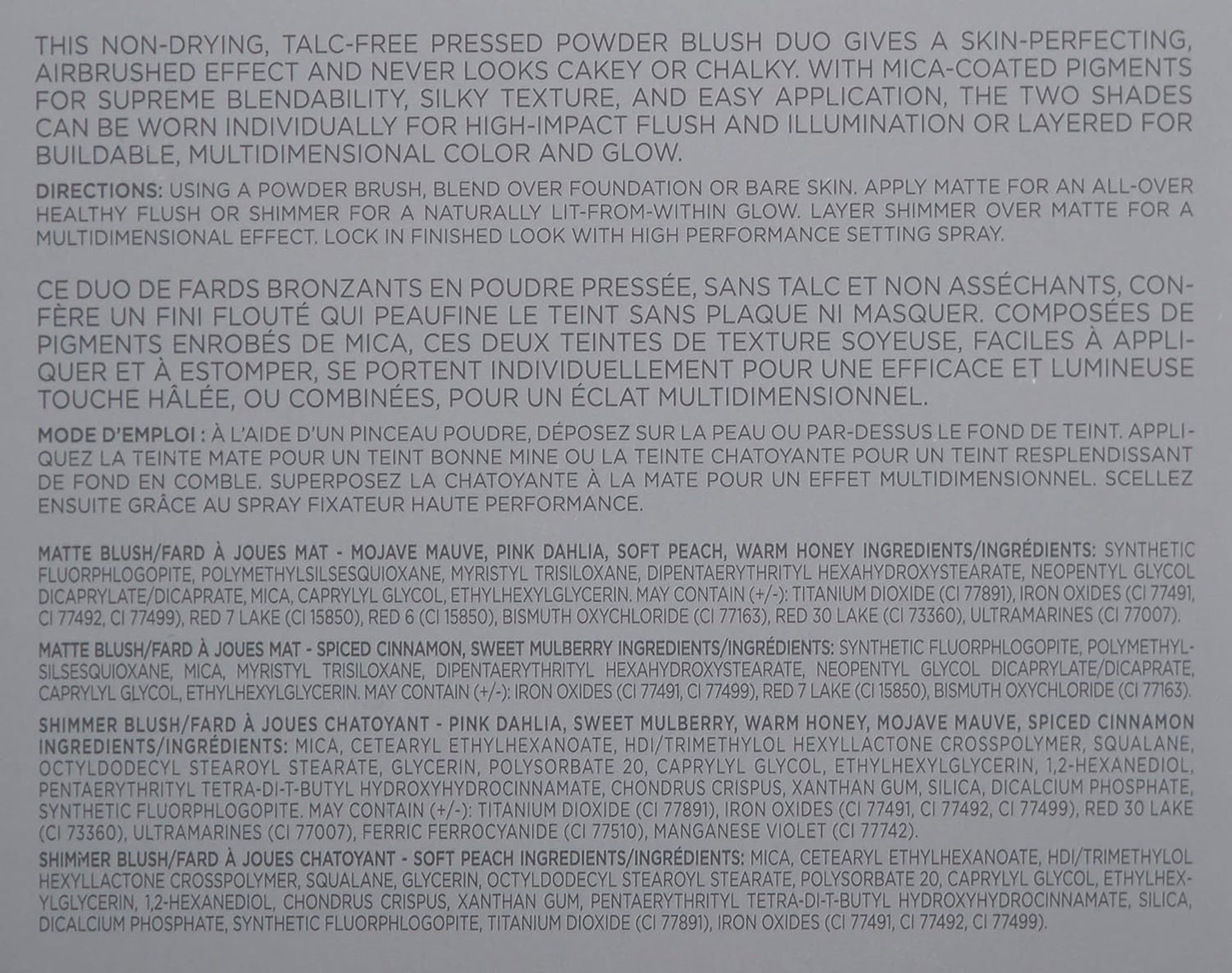 COVER FX Monochromatic Powder Blush Duo - Spiced Cinnamon: Terracotta Flush - Matte + Shimmer Finish - Create Custom, High Impact Color