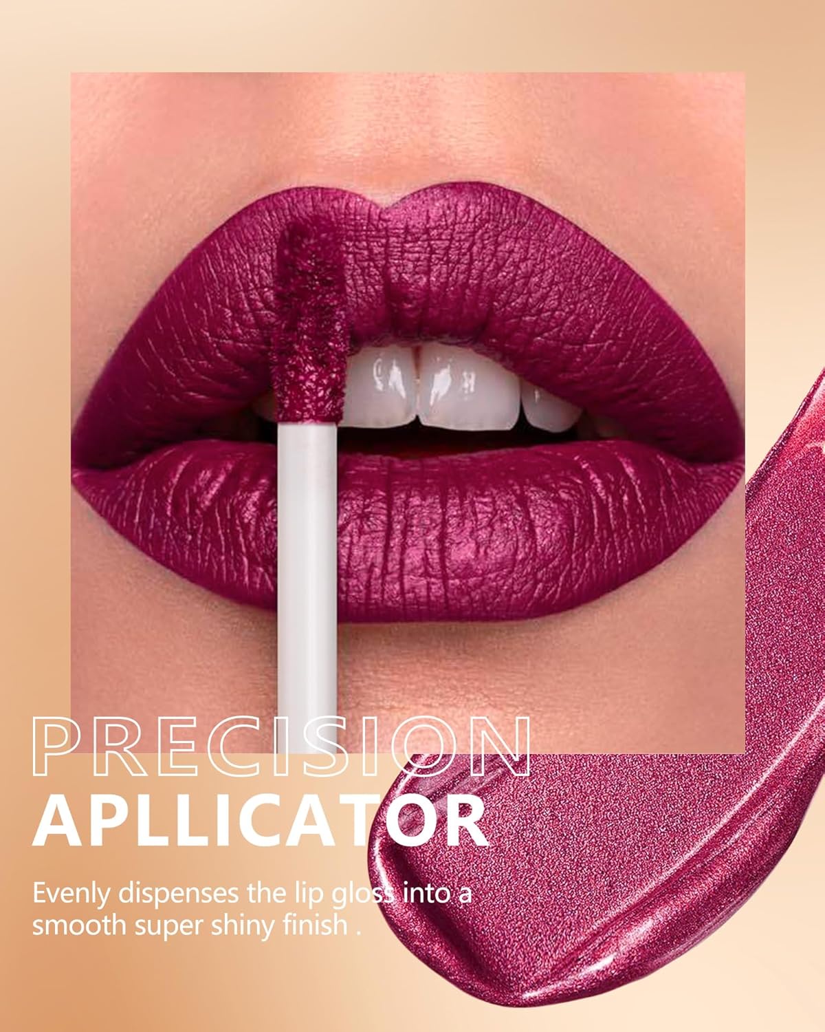 MAKI YIKA Metallic Lipstick - Long Lasting Hot Pink Lipstick for Women, High Shine No Smudge Transferproof Full-Coverage Lip Gloss (BR02 Metal Barbie)