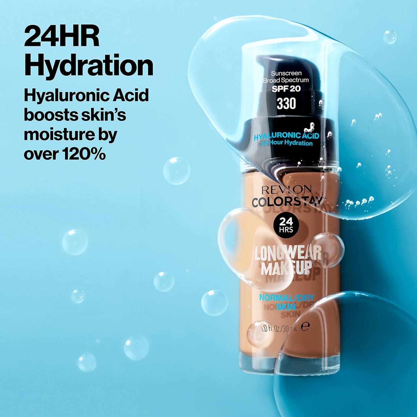 Revlon Liquid Foundation, ColorStay Face Makeup for Normal and Dry Skin, SPF 20, Longwear Medium-Full Coverage with Matte Finish, Oil Free, 200 Nude 1.0 Oz