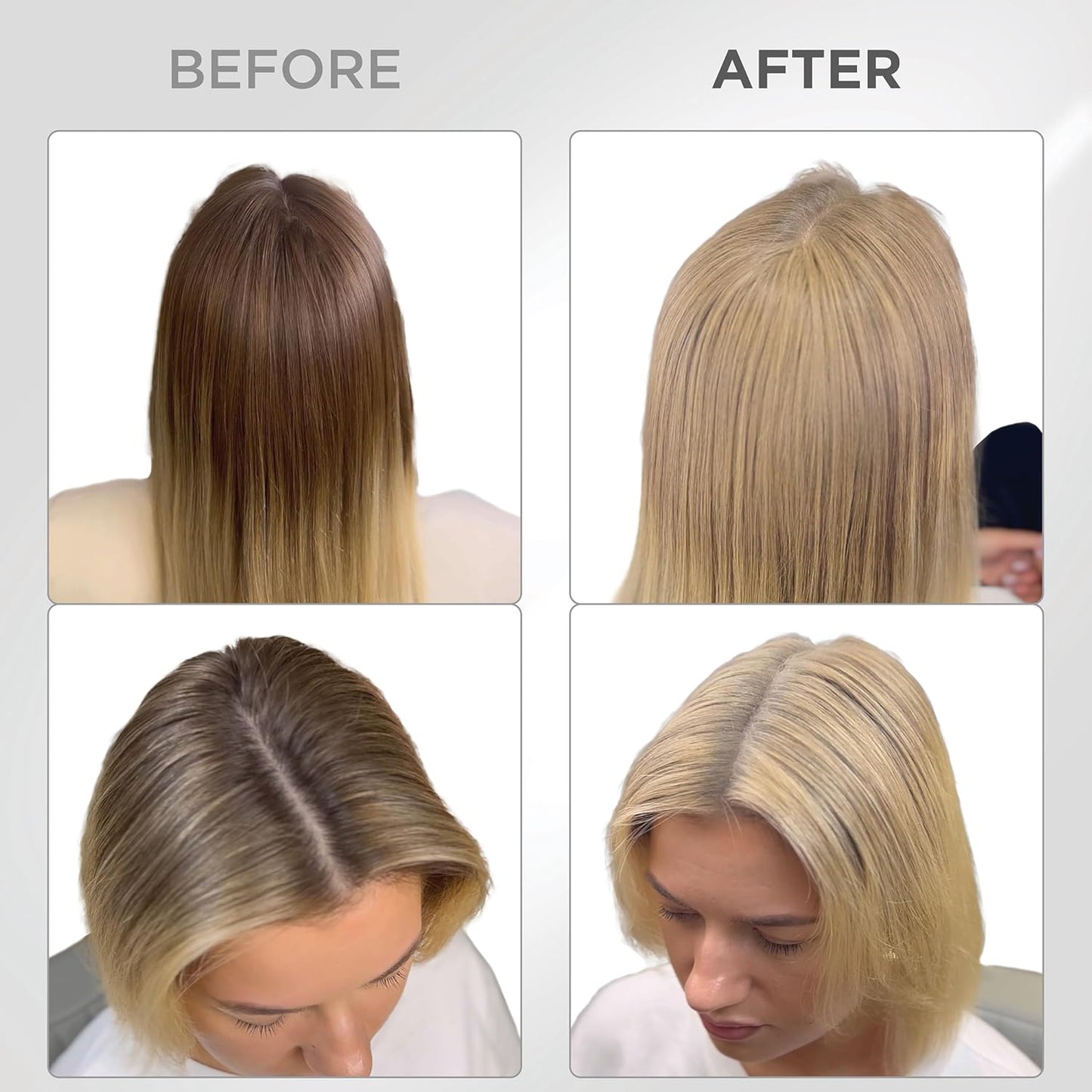 THICK FIBER Root Touch Up Concealer - Hairline Powder for Thinning Hair, Water & Sweat Resistant Hair Loss Cover Up Set with Brush (Light Blonde)