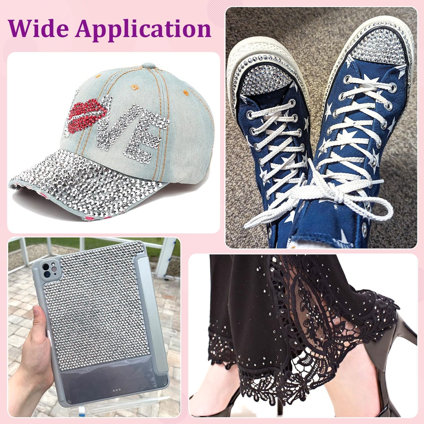 25000Pcs Resin Rhinestones with Tweezers for Crafting, Silver 2-6mm Mixed Sizes Non Hotfix Flatback Gems, Bedazzling Crystal for DIY Craft Clothing Mugs Tumblers Shoes Fabric Decor Nail Art