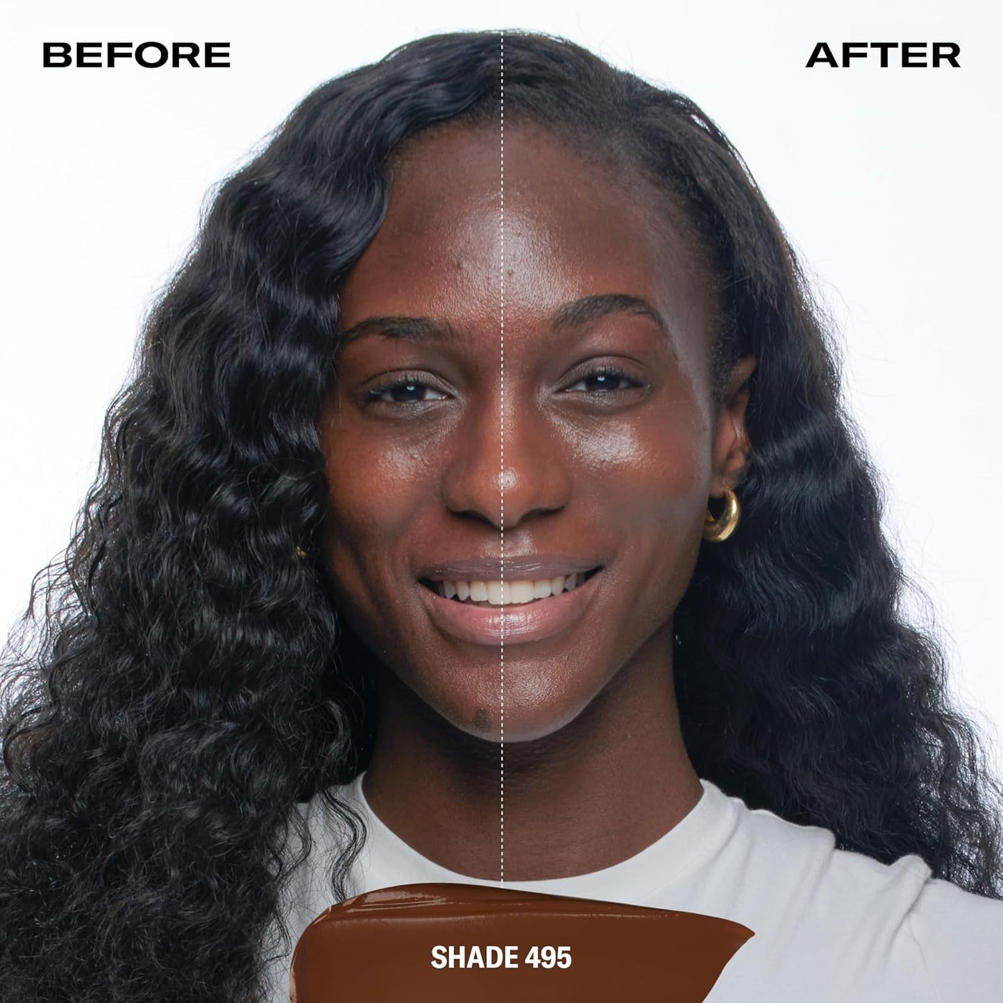 Youthforia Date Night Skin Tint Serum Foundation, Light-Medium Coverage, Hydrating Formula, Vegan & Cruelty-Free, 495 Deep - Neutral with Cool Undertones