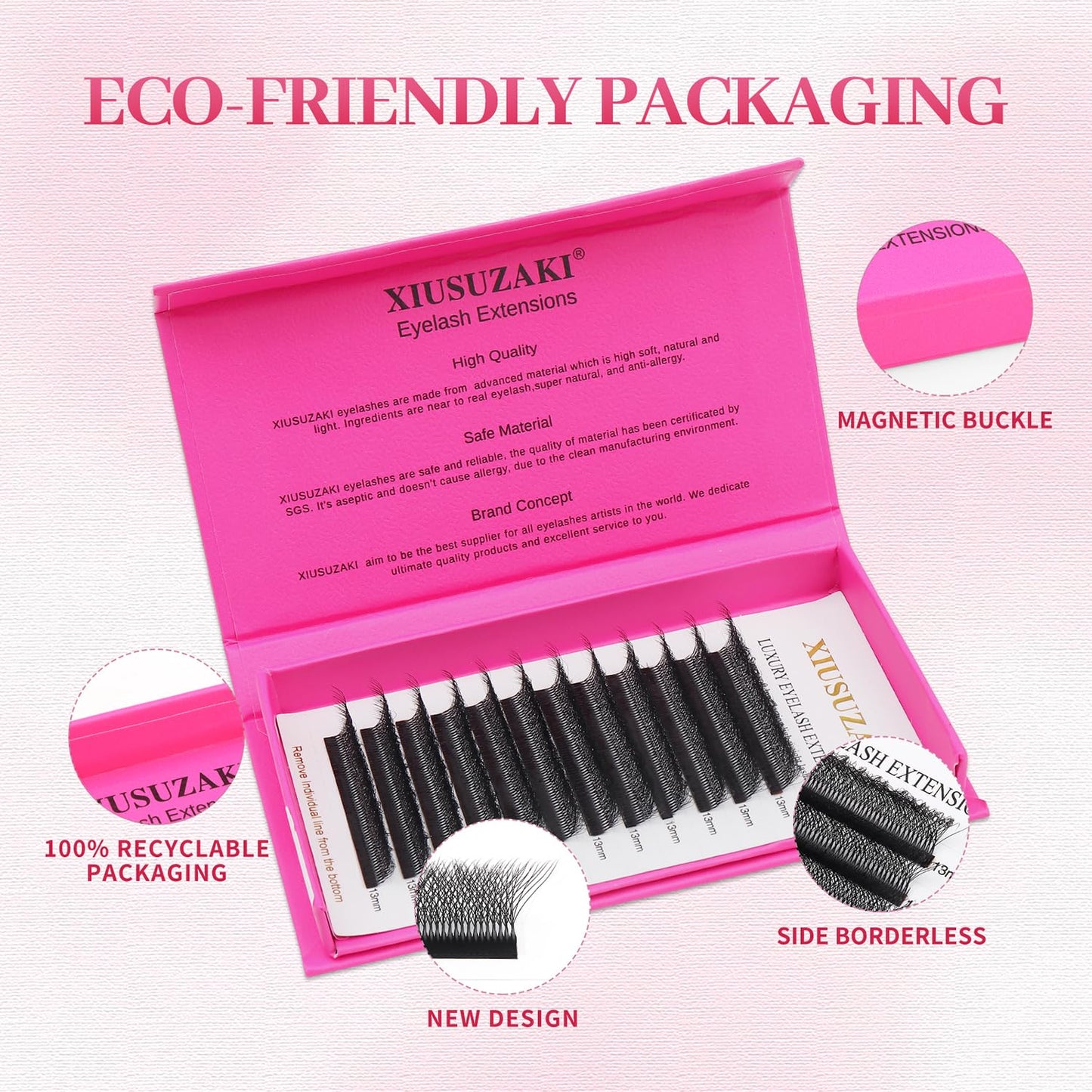 W Lash Extensions 8D Eyelash Extensions W Shape 0.07mm Thickness C Curl Mix 8-15mm Premade Fans Individual Lashes Volume Matte Black 12 Rows Crisscross False Eyelashes(W-8D-0.07-C,8-15mm)