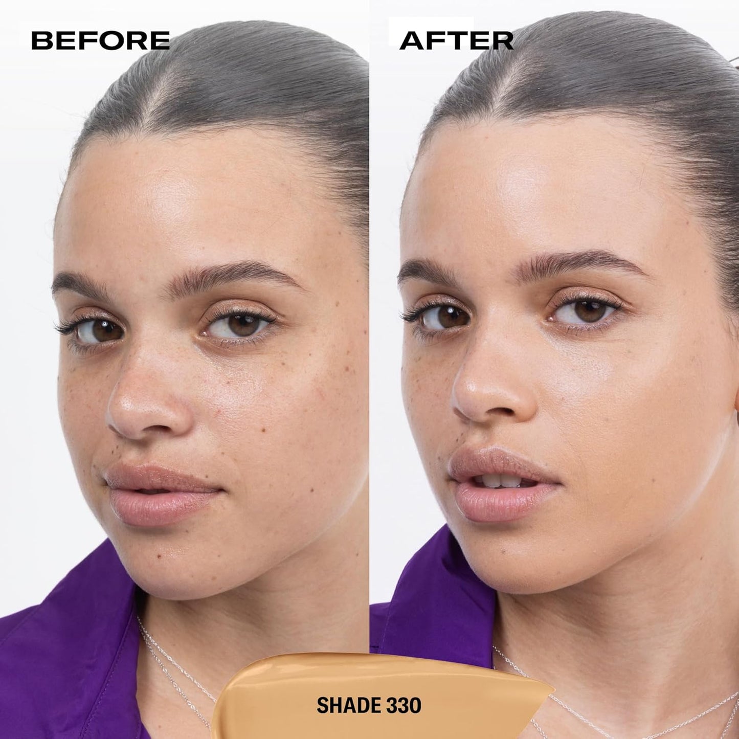 Youthforia Date Night Skin Tint Serum Foundation, Light-Medium Coverage, Hydrating Formula, Vegan & Cruelty-Free, 330 Medium - Neutral with Warm Undertones