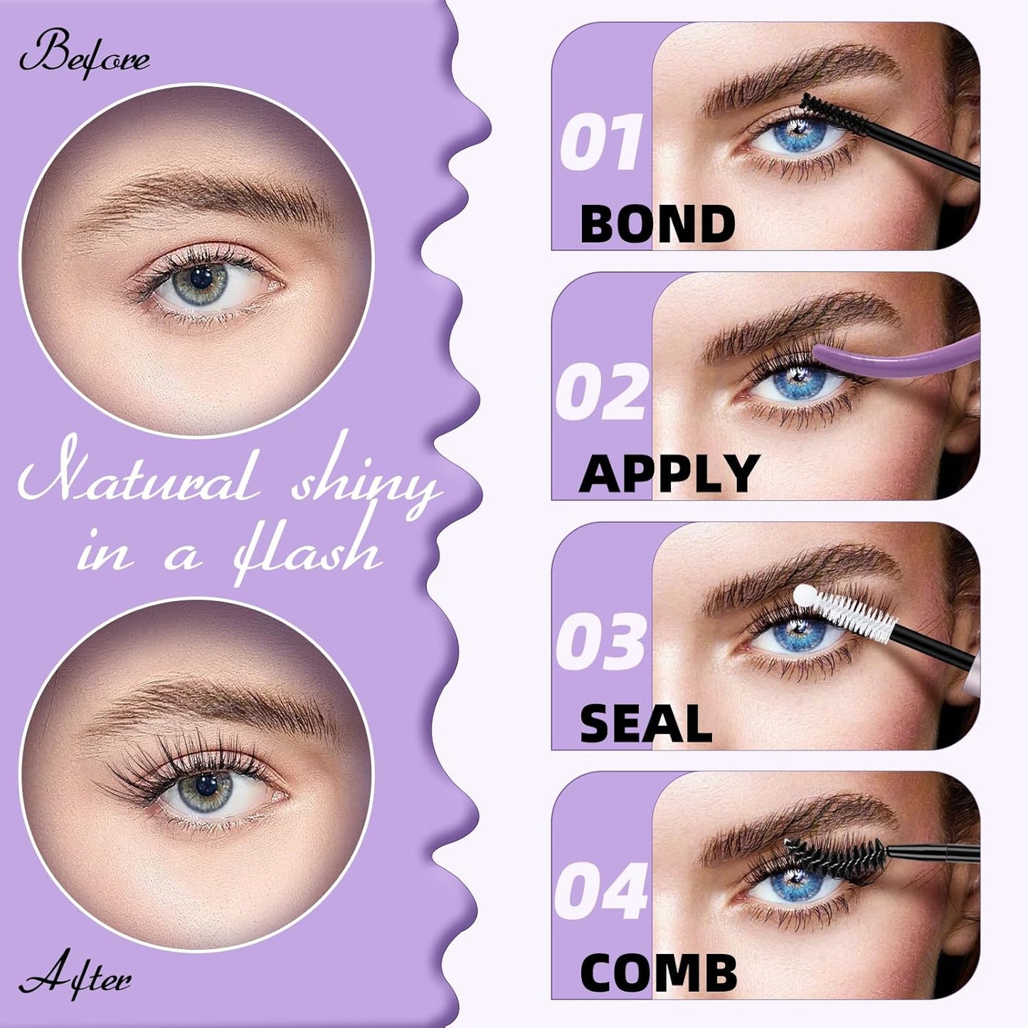 B&Qaugen Lash Clusters Kit Natural Lash Extension Kit for Beginners Z16 156 PCS Wispy Eyelash Extension Kit 8-18 Mixed Cluster Eyelash Extensions Kit D Curl Diy Lash Extension Kit at Home（kit，Z16）