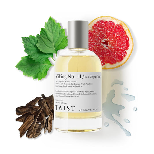 Twist - Viking No. 11 - Eau De Parfum Inspired by P. R. Invictus, Long-Lasting Perfume For Men, Paraben Free, Vegan, Clean Ingredients, Fragrance - Spray 100 ml | 3.4 fl. oz.