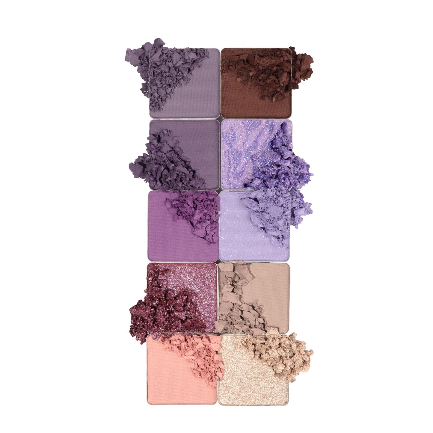 Pacifica Eyeshadow Palette – Purple Nudes Mineral Eyeshadow, Wearable Purple Tones with Matte, Shimmer & Metallic, Cocoa Butter Infused, Talc-Free, Vegan & Cruelty-Free, 0.24 oz (10 Shades)