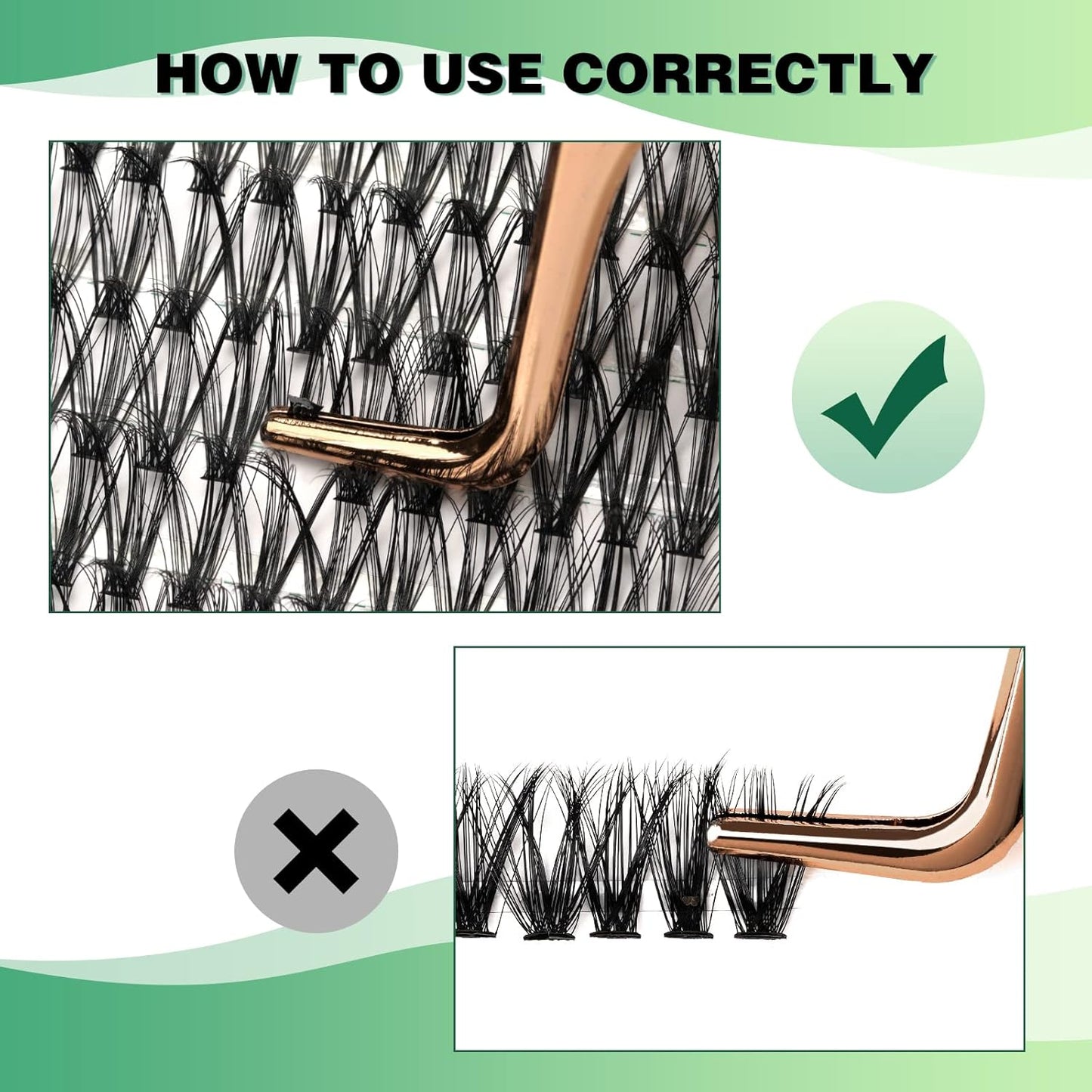 Lash Clusters 300pcs Eyelash Clusters 30D 0.07D Curl 12mm DIY Eyelash Extension KEYYOU Large Tray Volume Soft&Natural Individual Lashes(30D-0.07D,12）