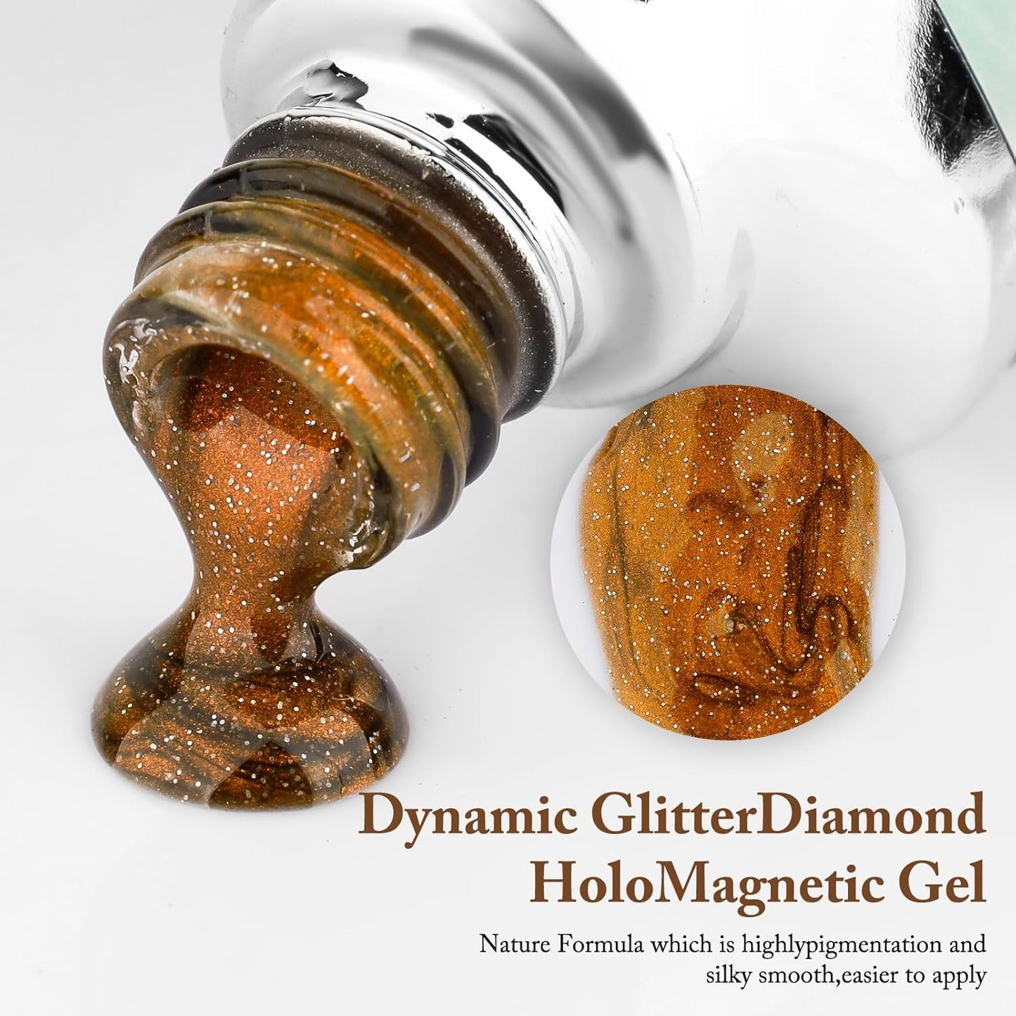 Cat Eye Gel Nail Polish 8ml, Long-Lasting Magnetic Cat Eye Gel 13