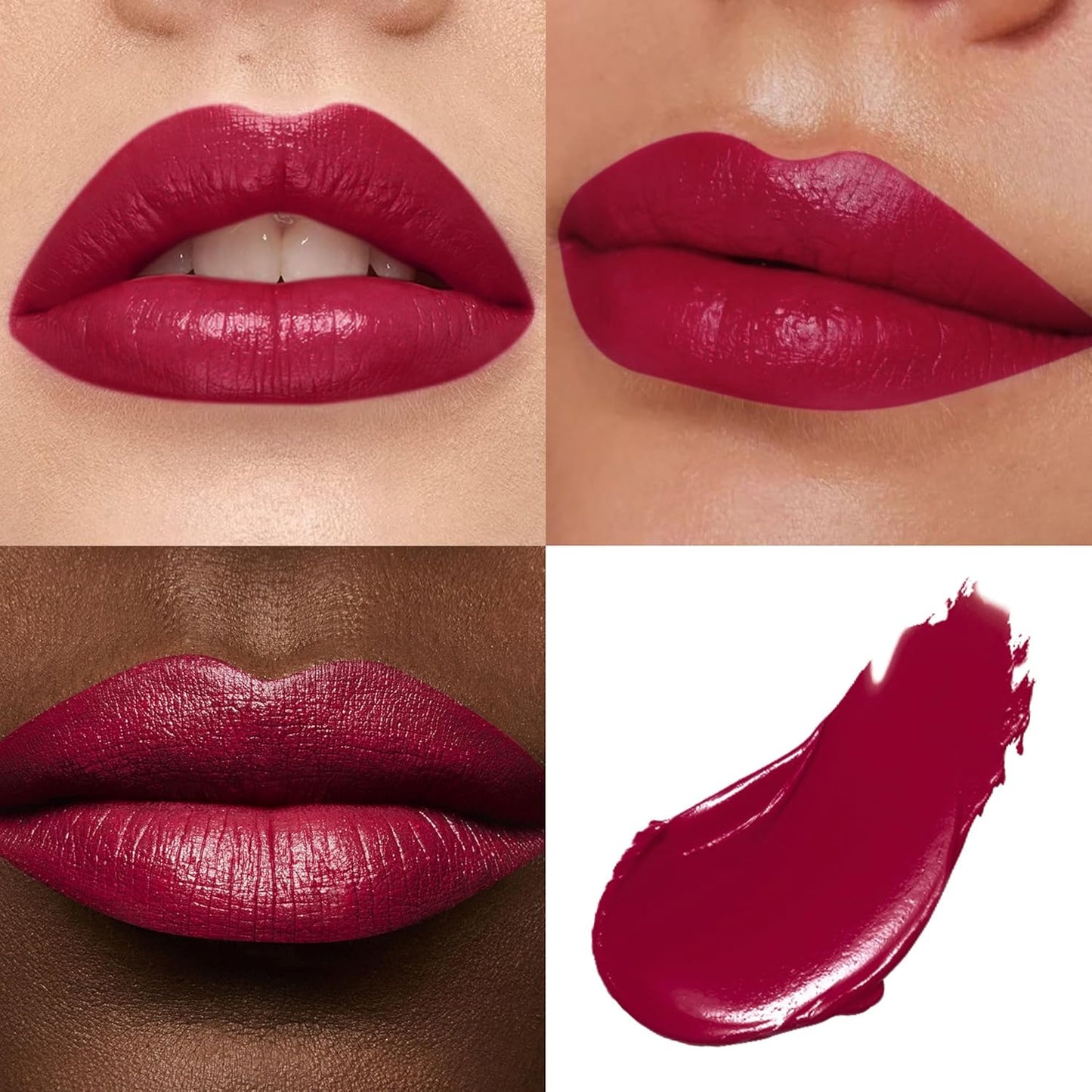 MAKI YIKA Burgundy Lipstick for Women Moisture Hydrate Lipsticks Glossy Purple Lipsticks Sheer Finish Lightweight Tinted Lip Balm, Z04 Burning Love