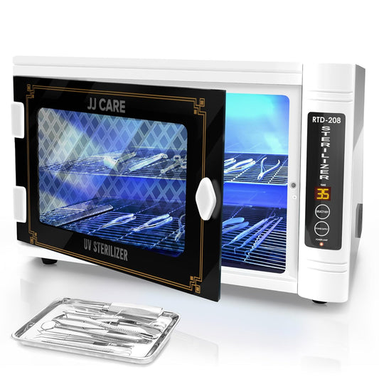 JJ CARE UV Sanitizer Cabinet – 8L Capacity, LED Timer, 99% UV Killing Efficiency, Professional UV Sanitizing Cabinet for Salon, Spa, Office, and Home Use
