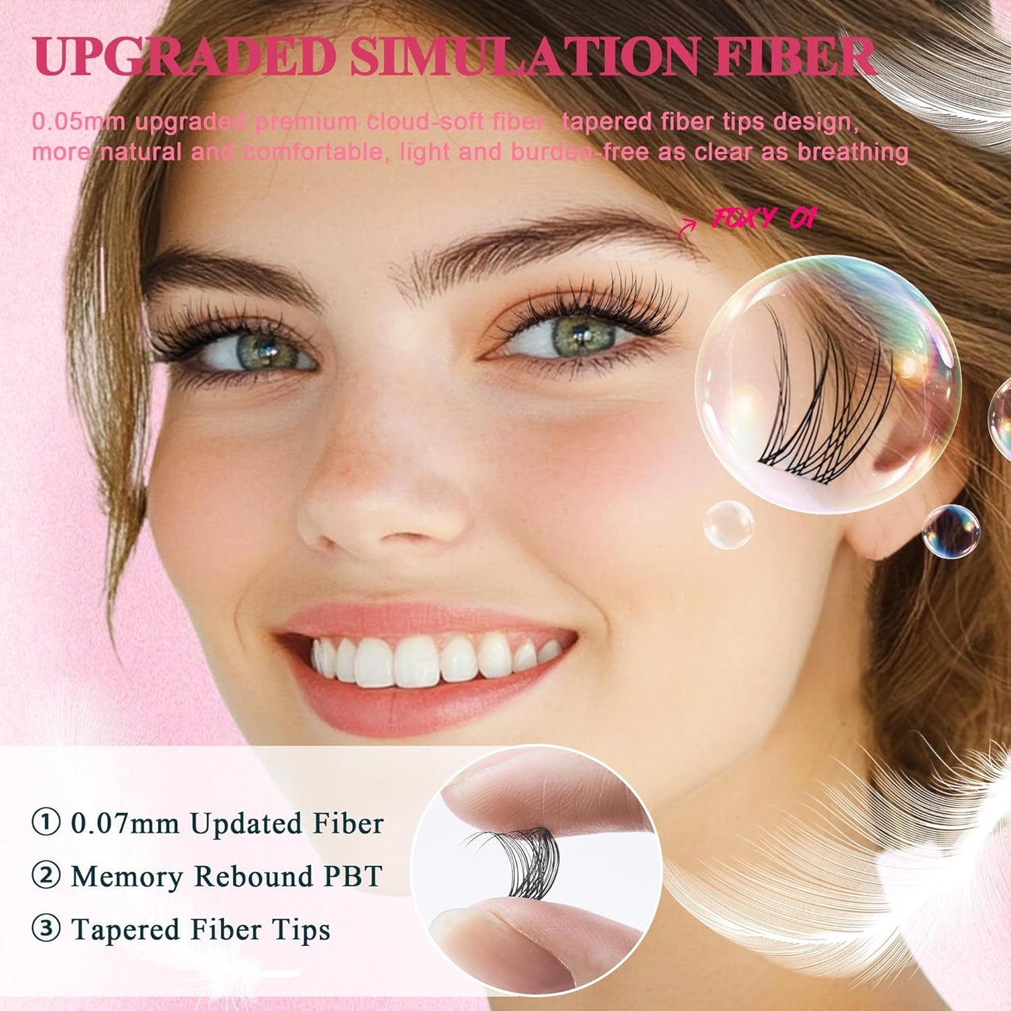 Lash Clusters Kit - Wispy Natural & Manga Spiky Lash Cluster Invisible band 8-16mm Eyelash Clusters Kit D Curl Lash Extension Kit WideSpan with Bond and Seal DIY at Home