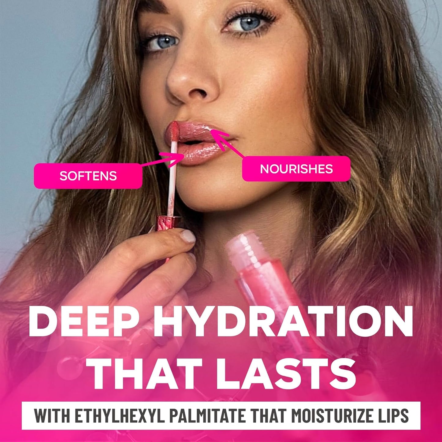 Red Lip Gloss for Women – Long Lasting, Non-Sticky Gloss with Vitamin E – High Shine Finish, Clean Formula – Red Lipgloss, 1 Pack