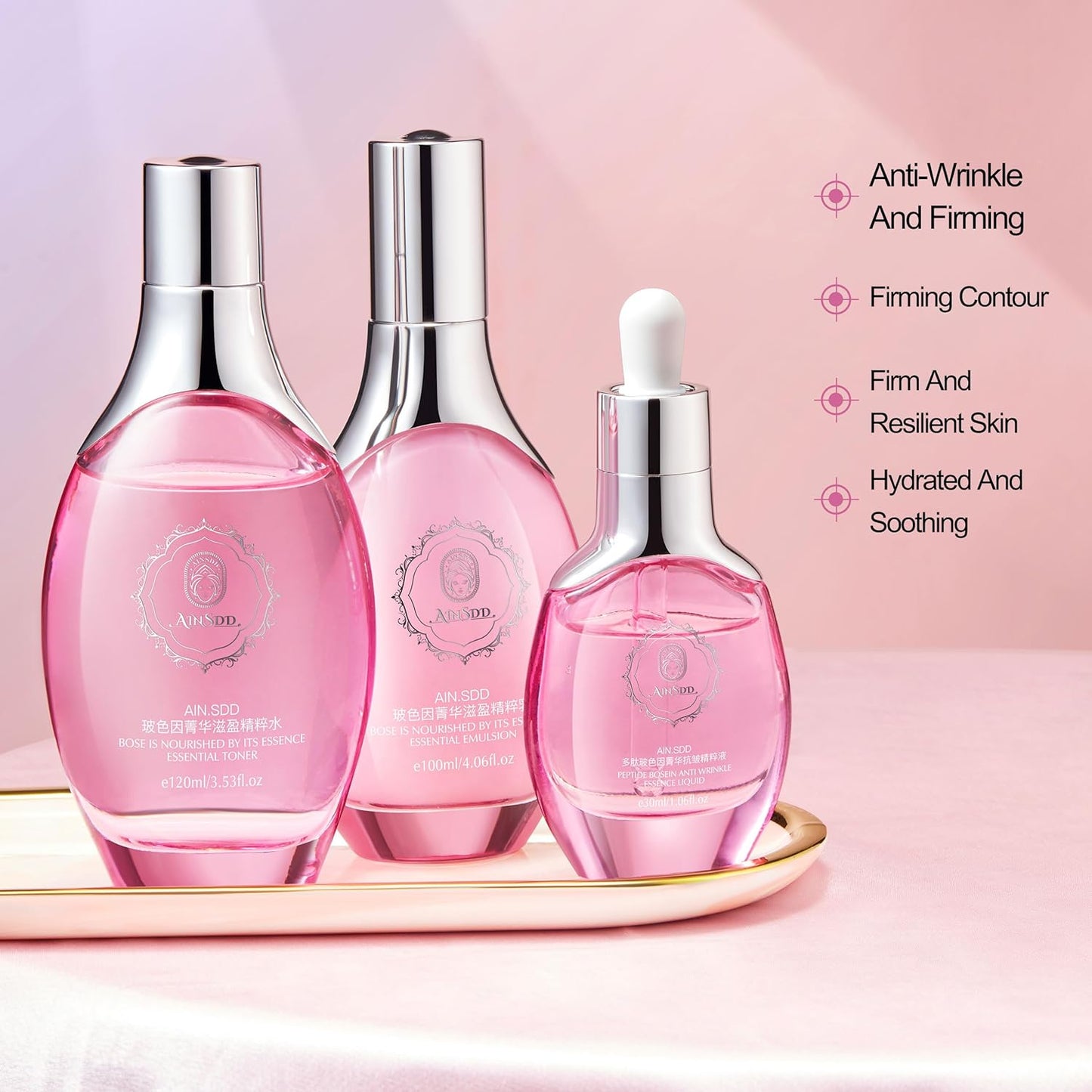 Hyaluronic Acid Anti Aging Skin Care Set Daily Skincare Kit For Women Gift Set 7 Pieces Women Beauty Set