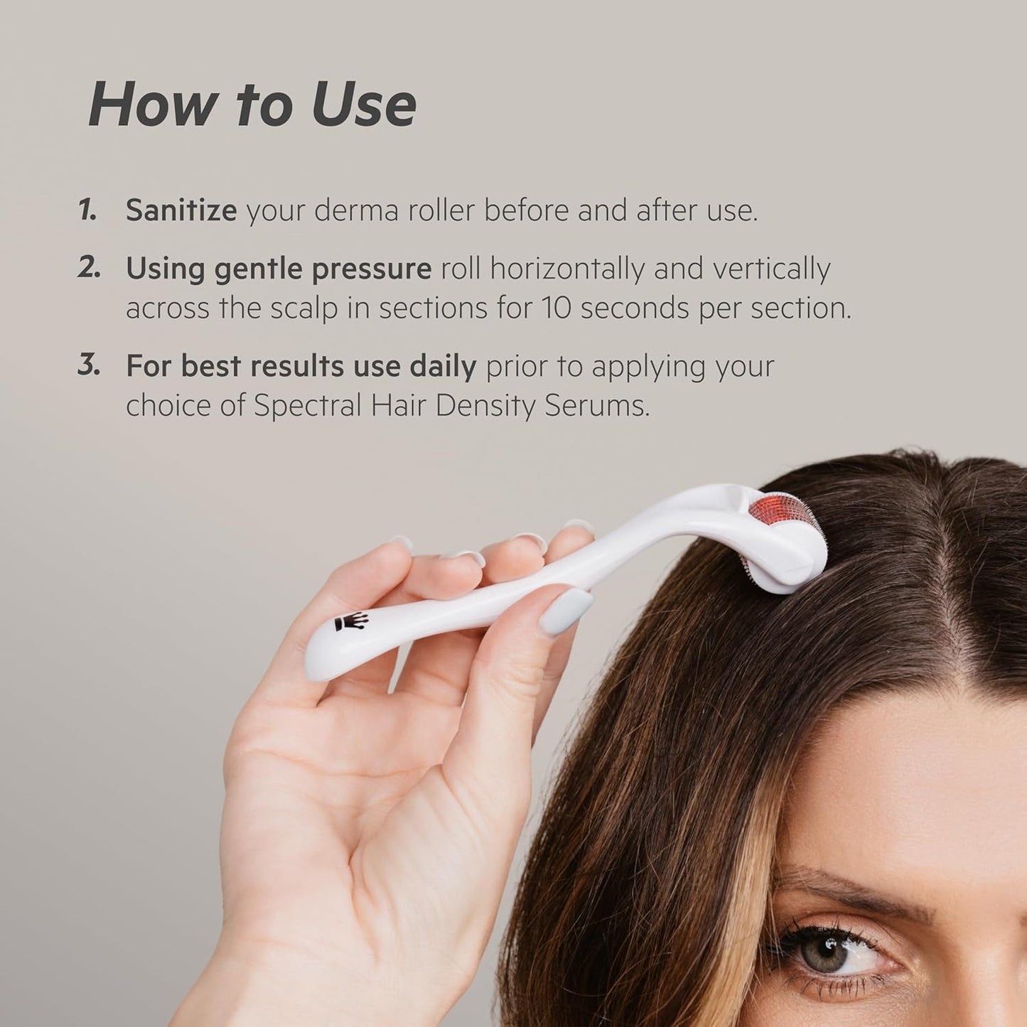 DS Labs StimuROLLER Hair Micro-Needle Hair Stimulation System 0.25mm, Packaging May Vary