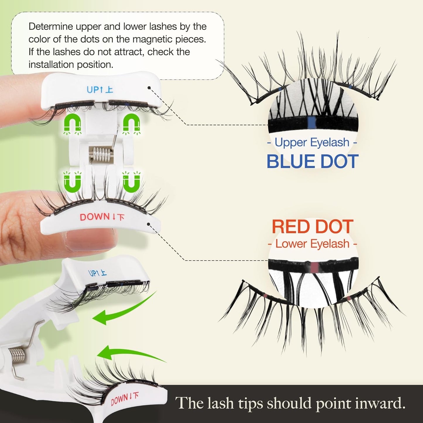 LASHVIEW Magnetic Eyelashes Natural Look, Reusable Soft Magnetic Lashes Kit with Applicator, No Glue Needed, Windproof & Waterproof for All-Day Comfort 2 Packs (L01)