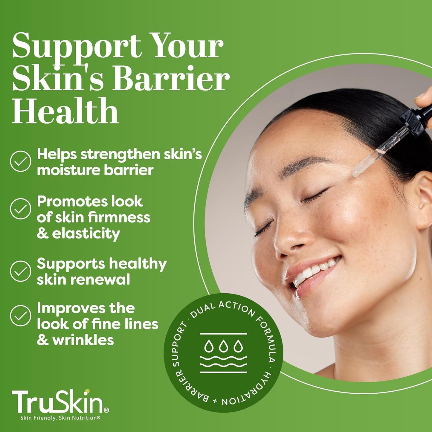 TruSkin Pro Collagen Multi Peptides Serum for Face – Anti Aging Face Serum with TriPeptide-29 & Ceramides – Support Skin’s Natural Collagen & Skin Barrier for Firmer-Looking Skin – 1 fl. Oz