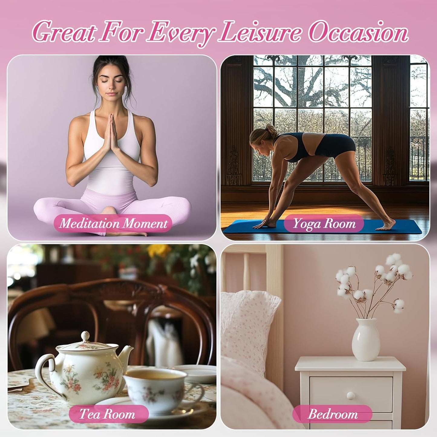 Sukh Backflow Incense Cones for Waterfall - 108 PCS Waterfall Scented Cone Bulk Aromatic Smoke Fountain for Aromatherapy Yoga Relaxation Home Decor(Rose Scents)