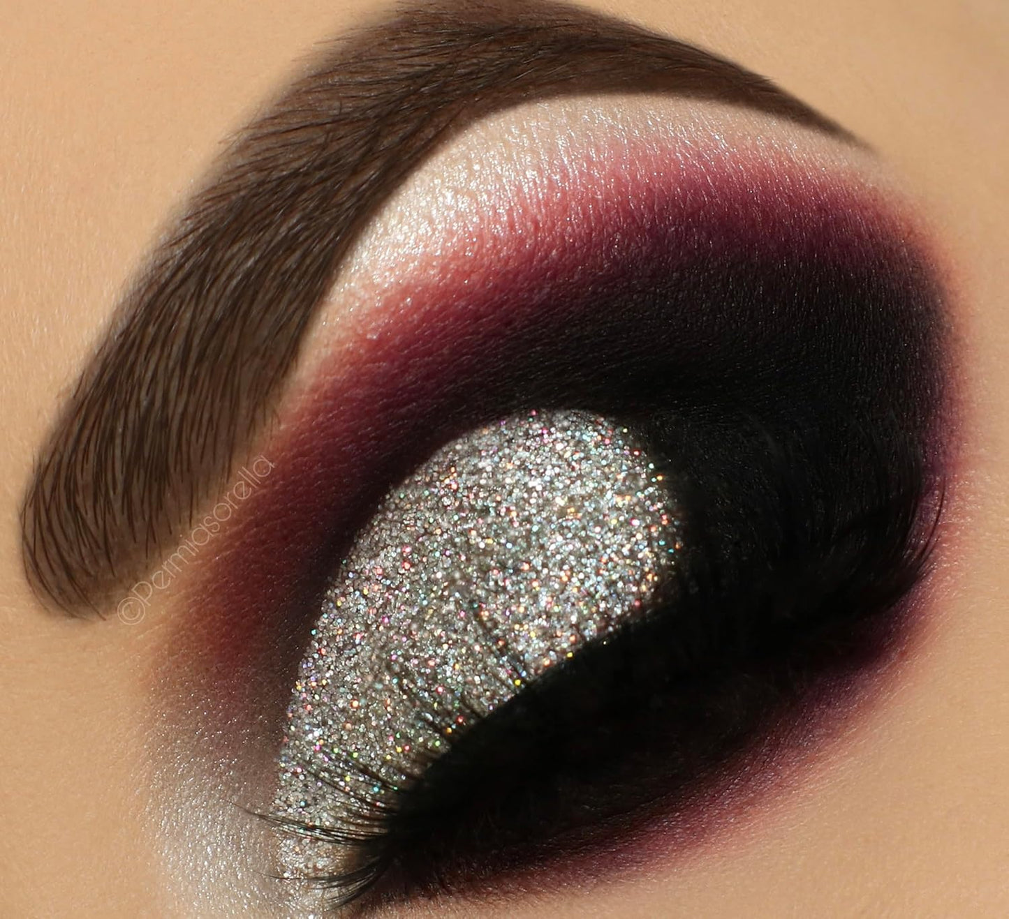 Glitter Eyeshadow Palette, Pressed Pigmented Mineral Ultra Eyeshadow Palette, Long Lasting, Quick Drying, Loose Glitter Glue for Eye Crystals Makeup