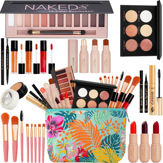 Makeup Kit for Women Full Kit,All in One Makeup Kit,Includes 12 Colors Eyeshadow Palette And multiple cosmetics,Makeup Gift Set for Women &Girls(YYP-NEW)