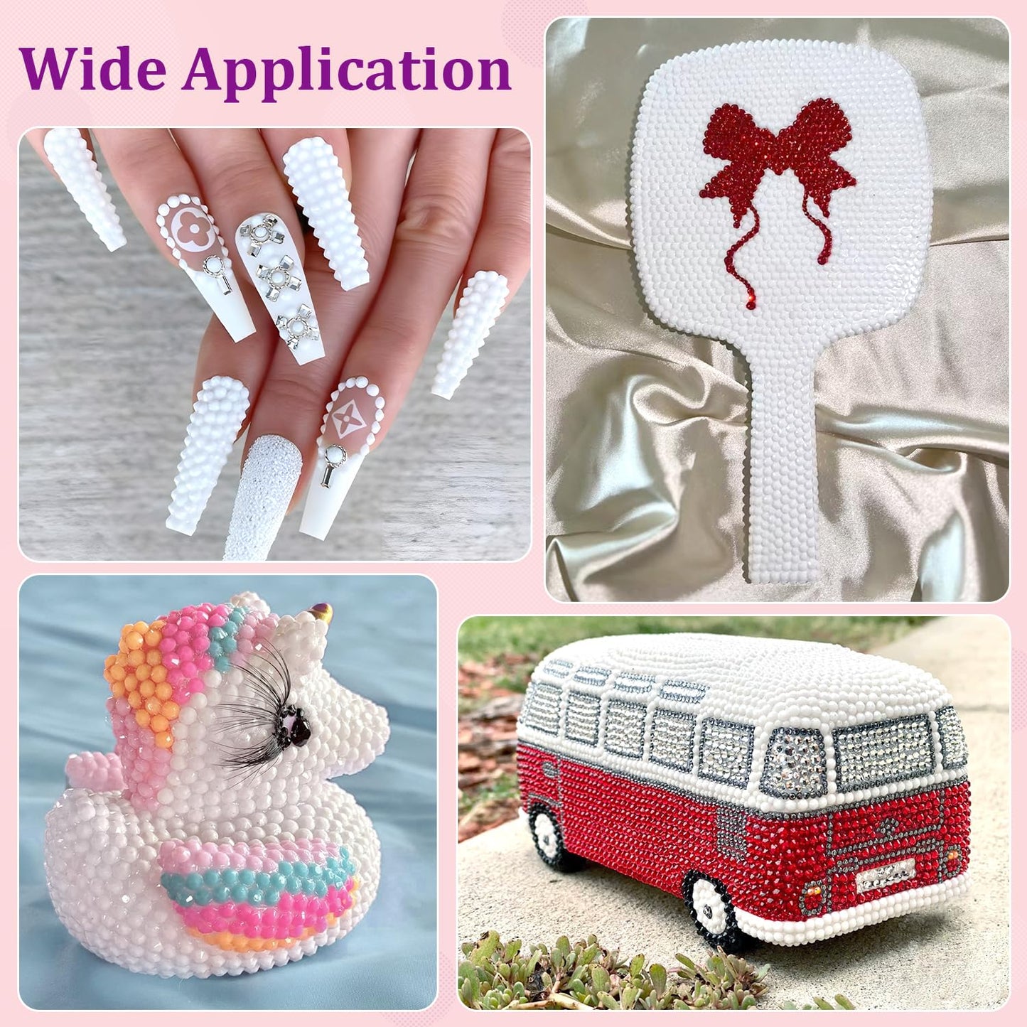 25000Pcs Resin Rhinestones with Tweezers for Crafting, White 2-6mm Mixed Sizes Bedazzling Crystal with 3Pcs 10ml B7000 Jewelry Glue for DIY Crafts Clothing Tumblers Shoes Fabric Nail Art