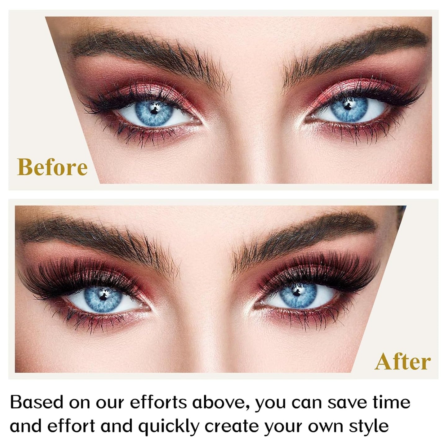 Lash Clusters B02 C Curl 16mm DIY Eyelash Extensions 72 Clusters Lashes C D Curl B&Qaugen Mega Volume Individual Lashes Eyelash Clusters Extensions Individual Lashes Cluster DIY at Home (NM-C-16mm)