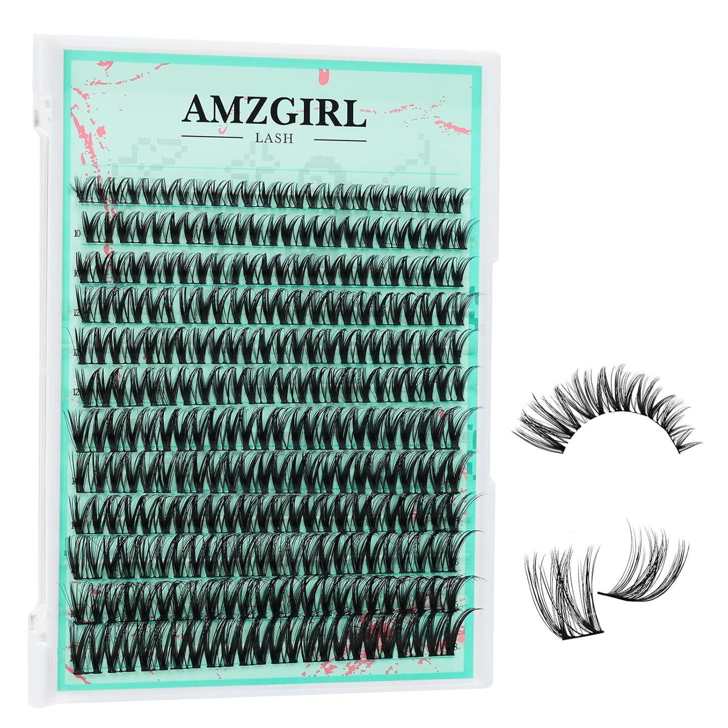 Cluster Lash Extensions 144PCS D Curl Eyelash Clusters with Premium Eyelash Wide Band, Eyelashes Cluster Volume Individual Natural Lashes Cluster(D-Mix,9-18mm)