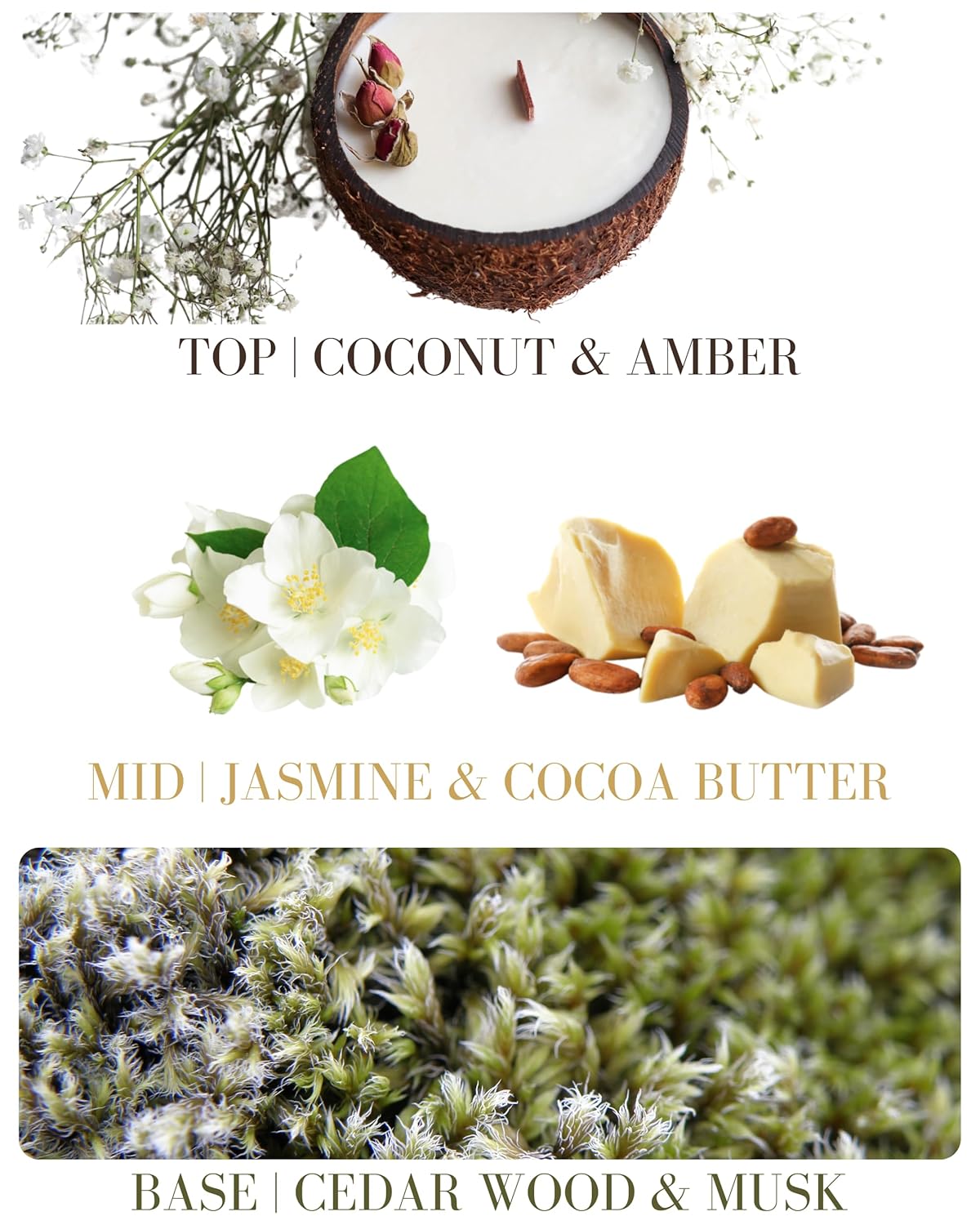 Cocoa Butter Cashmere Natural Hair & Body Mist Spray, Pure Essential and Fragrance Oils, Alcohol-Free, Handmade in California, 0.5Fl Oz