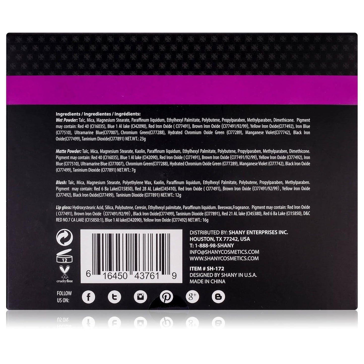 SHANY 'Fix Me Up' Makeup Kit - Eye Shadows, Lip Colors, Blushes, and Applicators (Pack of 4)