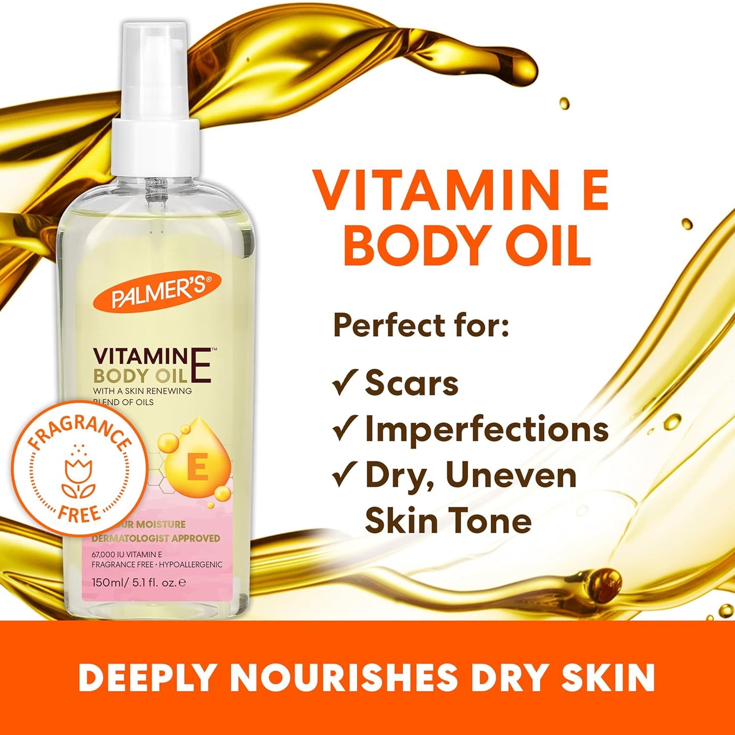 Palmer's Vitamin E Mom's Skin Healing Body Care Kit, Pregnancy and Postpartum Essentials Includes Body Oil, Scar Serum and Concentrated Body Cream
