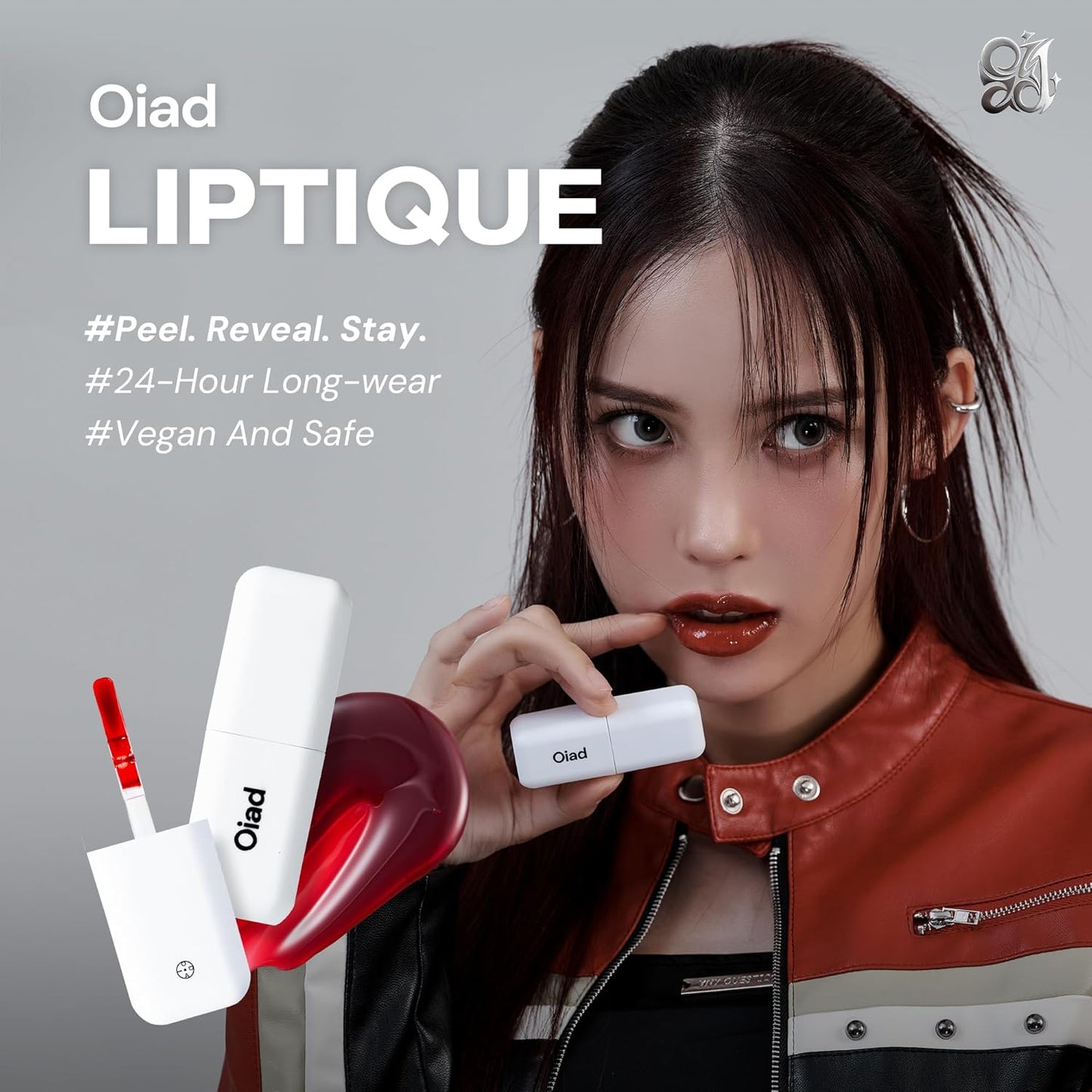 Liptique Korean Lip Stain Peel Off - 24 Hour Long Lasting Lip Tattoo, Waterproof & Transfer Proof, Nourishing & Hydrating Lip Tint for Women, Instant Plumping Lip Tints Peel Off (001 ROUGHER)