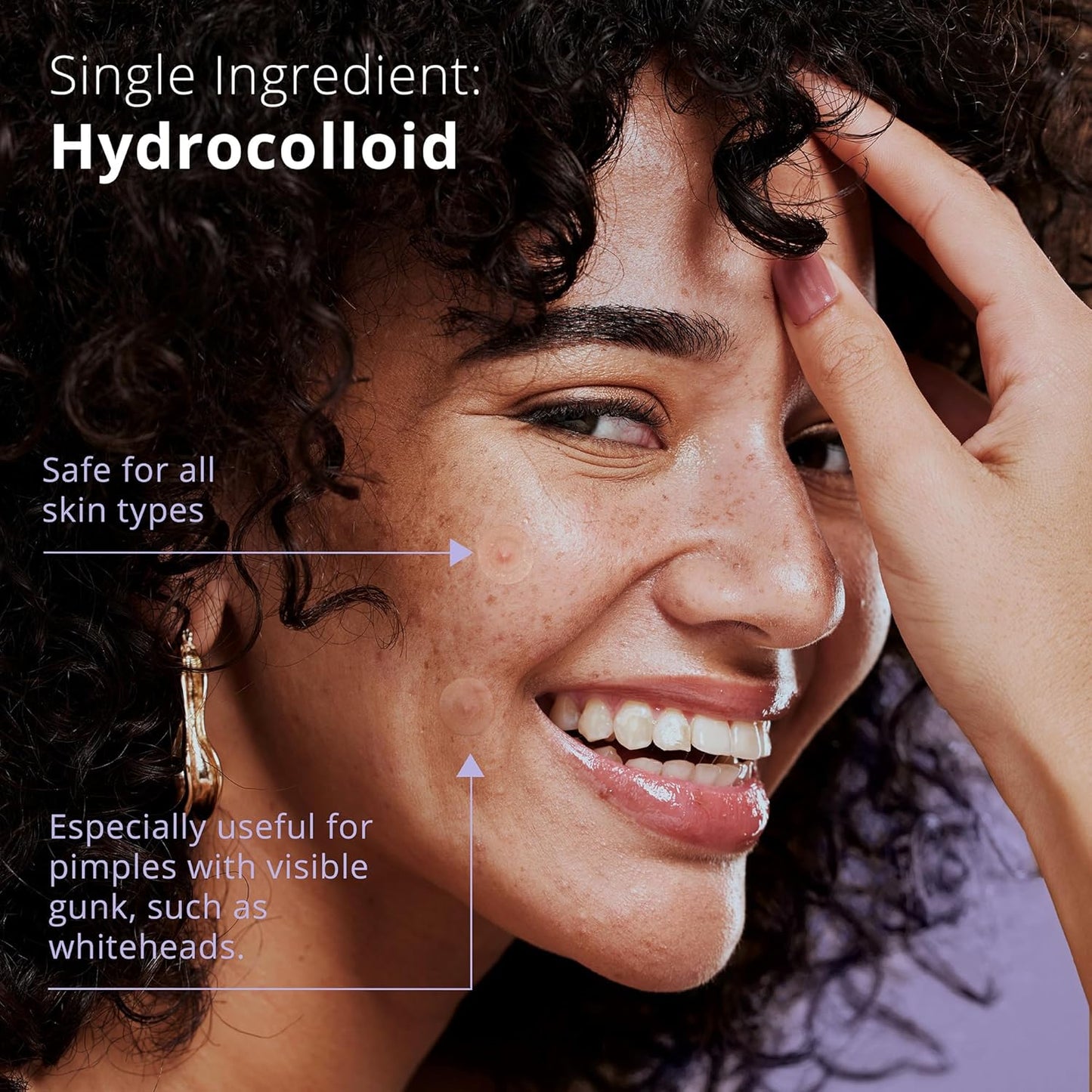 Pimple Patches for Face (96 Count). Invisible Hydrocolloid Acne Patch for Blemishes, Zits, and Breakouts. Easy-to-Use Spot Cover for Day & Night, One Size - Medium (12mm)