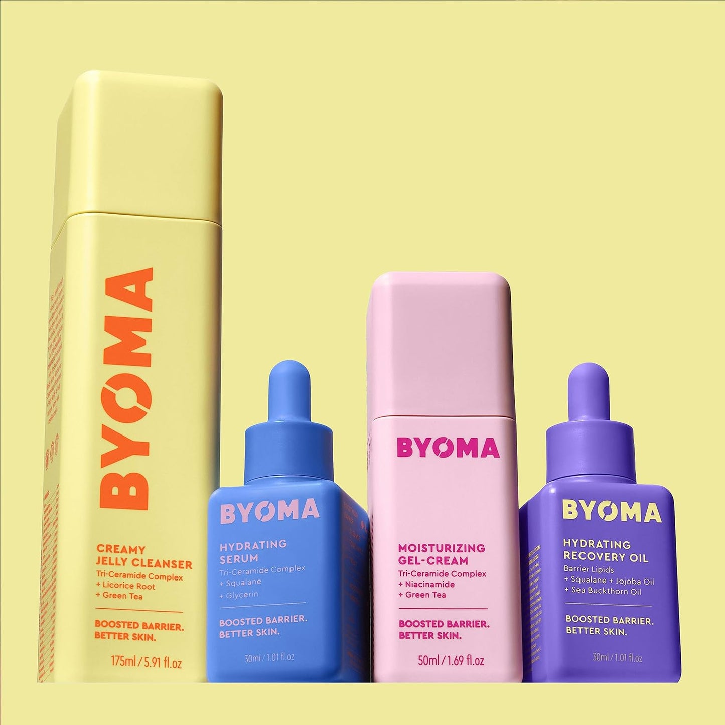 BYOMA Hydrating Recovery Oil - Luxury Face Oil with Squalane, Jojoba Oil & Seabuckthorn Oil - Instant Radiant and Glowy Skin - Barrier Repair Facial Oil - 1.01 fl. oz