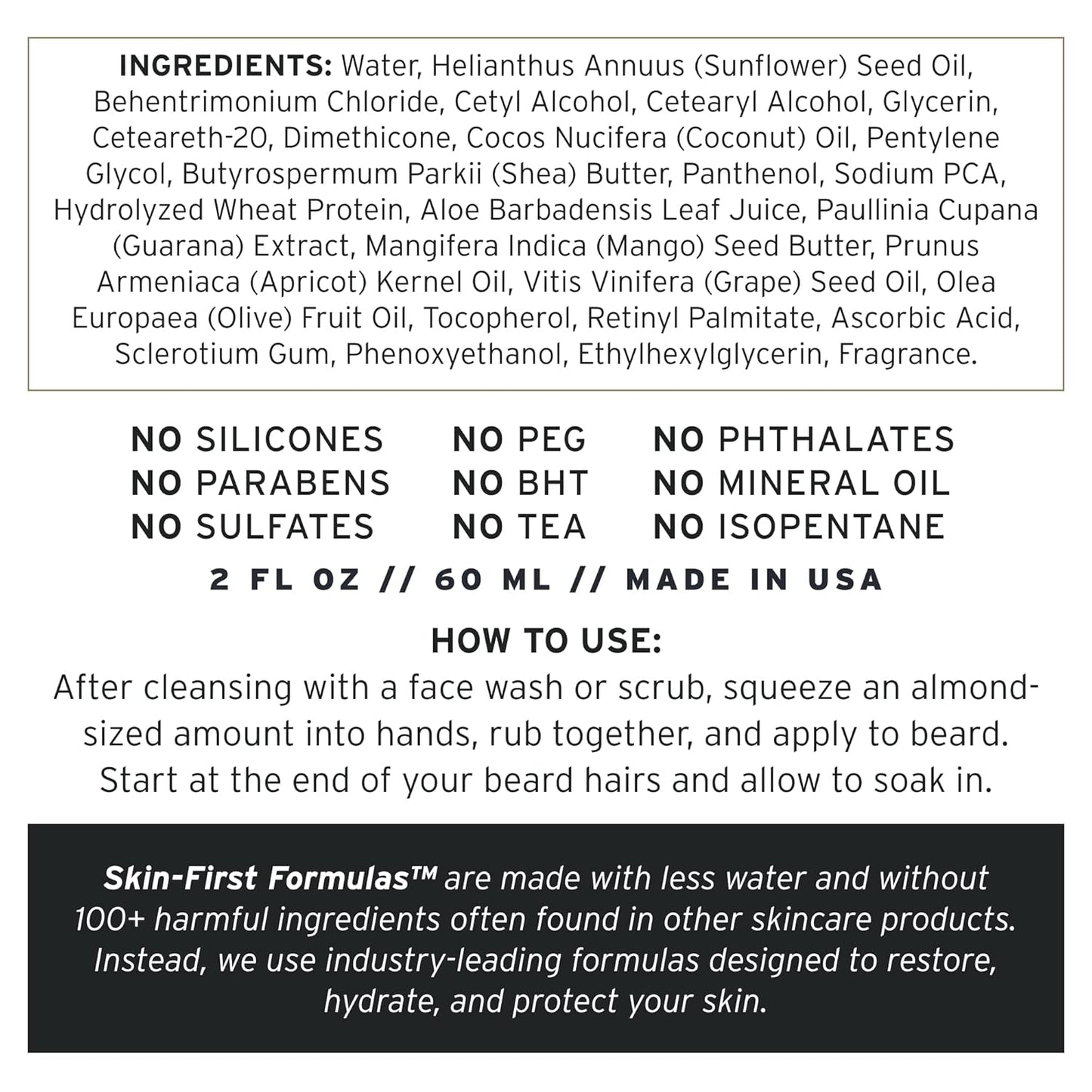 Supply Fortifying Beard Conditioner – Fast-Absorbing, Plant-Based Formula to Soften, Strengthen & Nourish Beard and Skin – Supports a Healthier, Softer Beard – 3.4oz